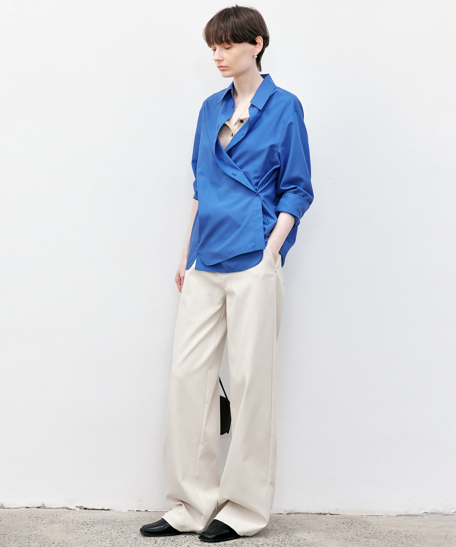 White Straight-Leg Pants