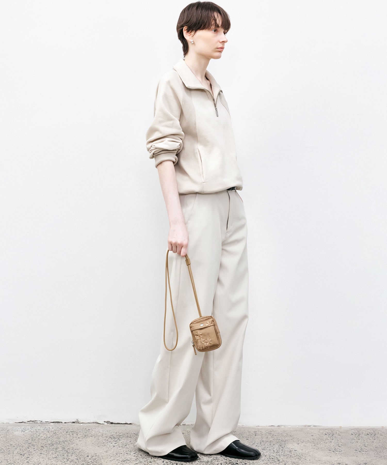 Half-Zip Oversized Pullover