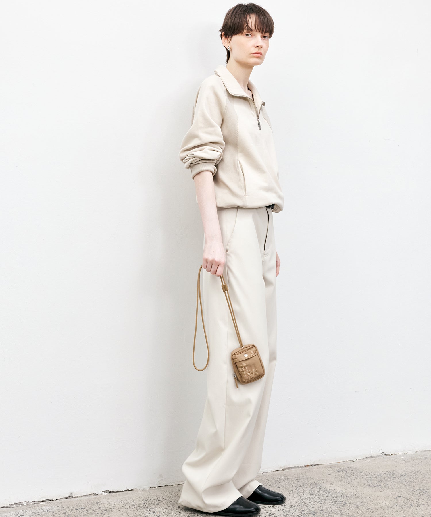 White Straight-Leg Pants
