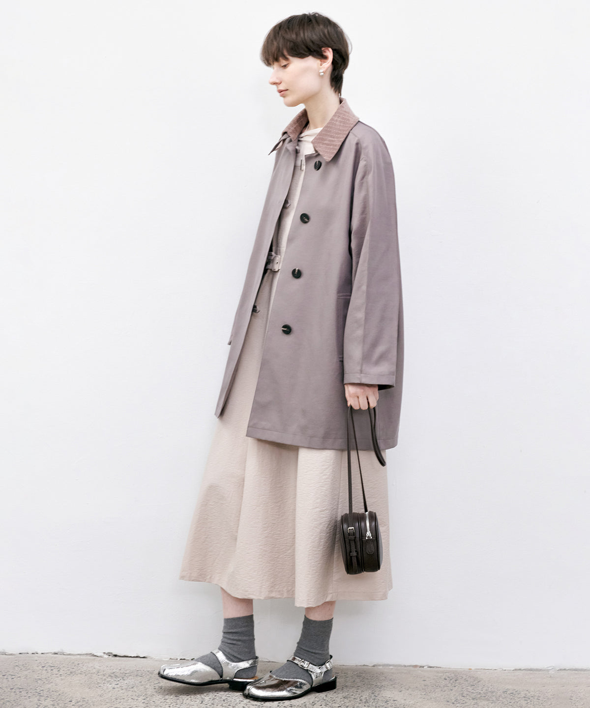 Square Neck Belted Flare Dress