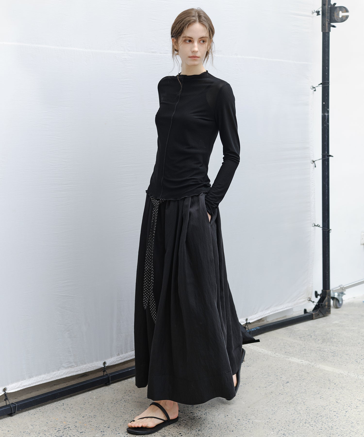 Flared Long Skirt