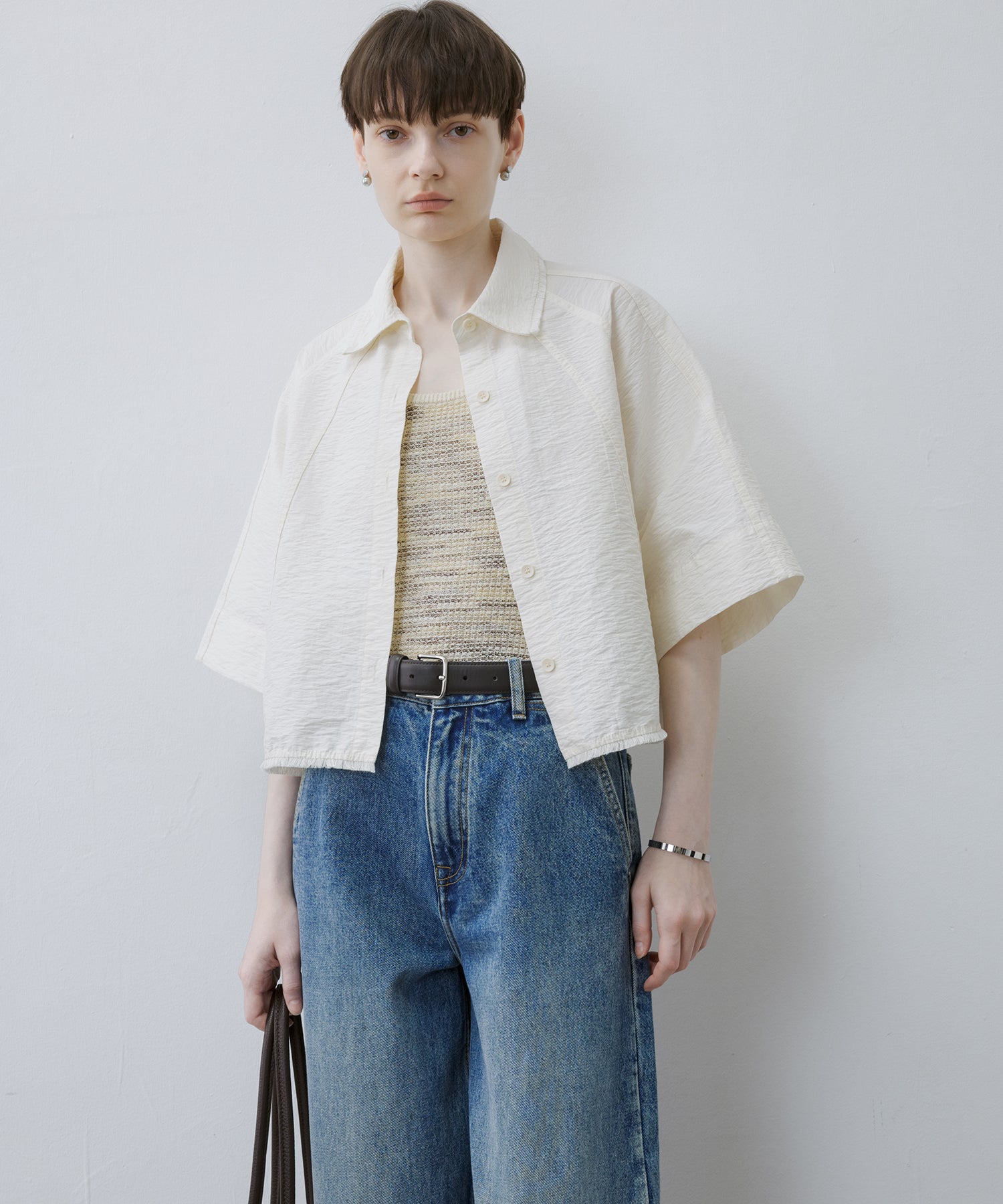 Airy Cropped Shirt