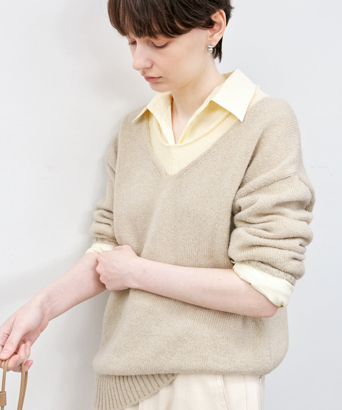 Multi-Way Oversized Collar Shirt