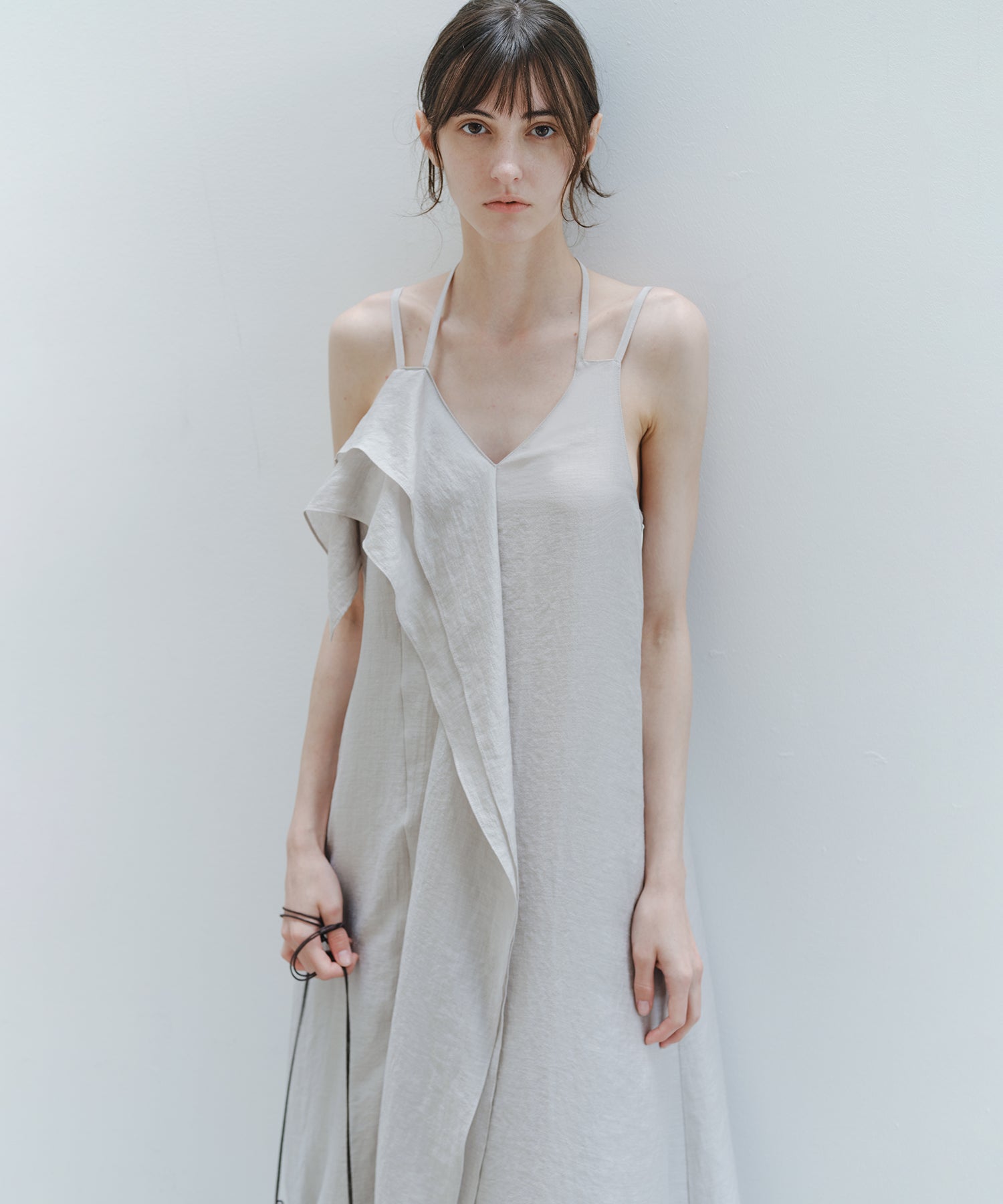「6月上旬～中旬出荷」Asymmetrical Layered Cami Dress
