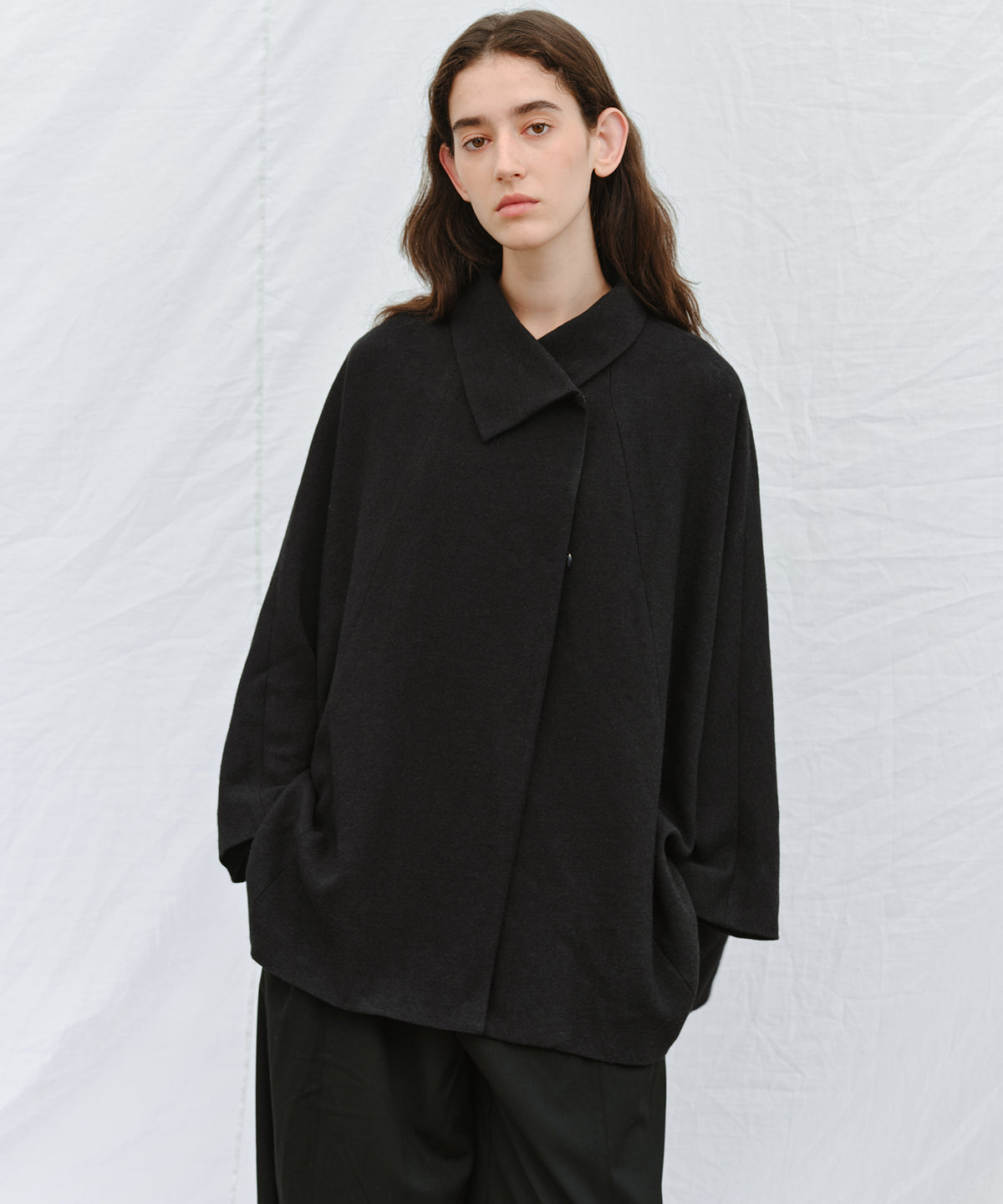 「10月下旬出荷予定」Oversized Cape Short Coat