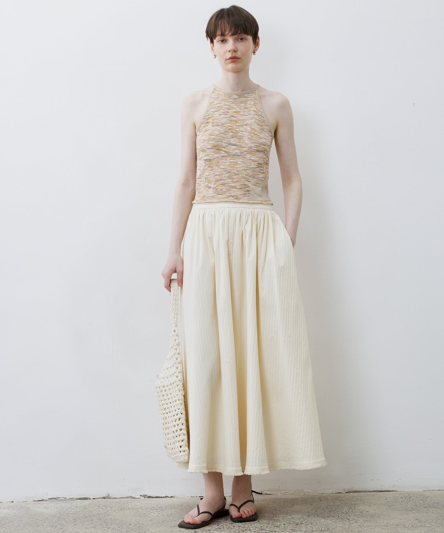 Melange Knit Halter Tank