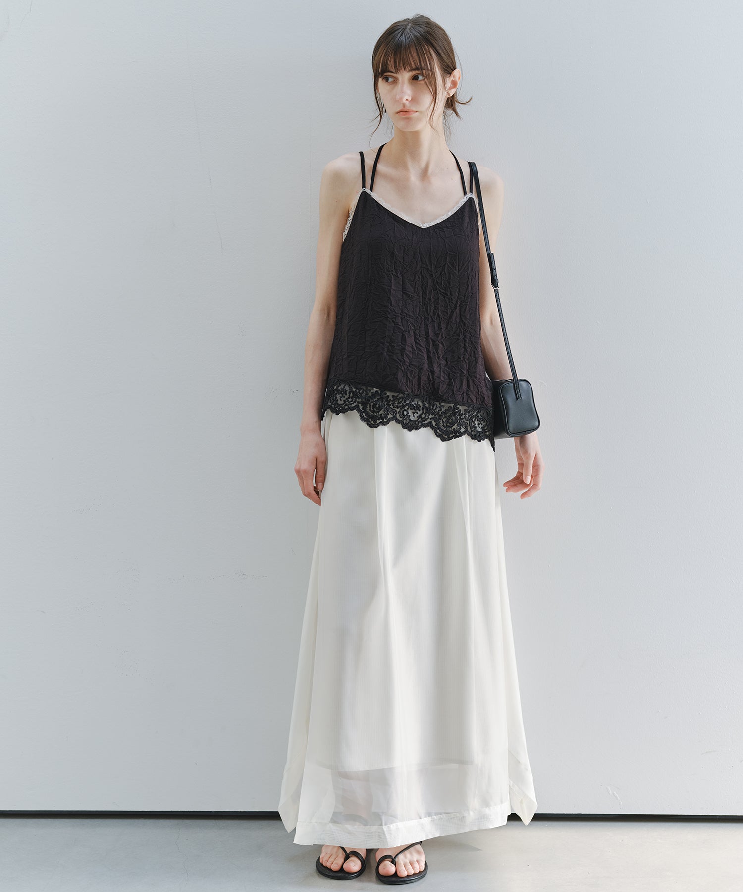 「6月上旬～中旬出荷」Organza Layered Long Skirt