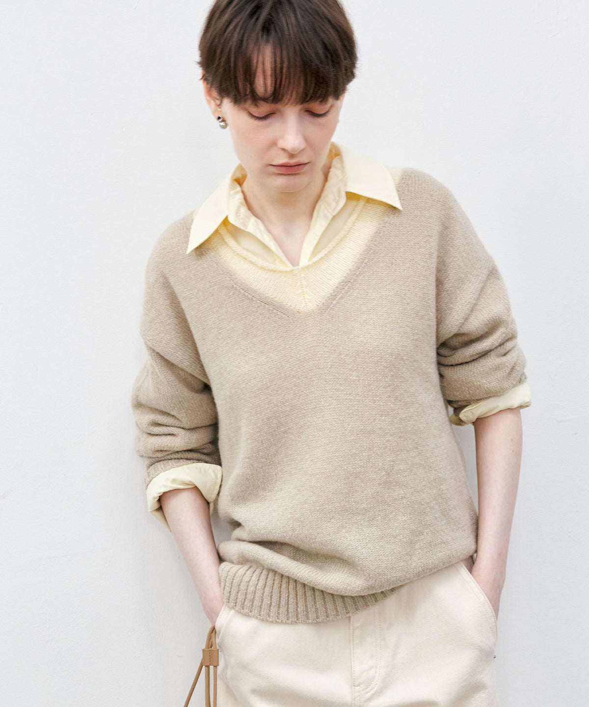 Multi-Way Oversized Collar Shirt
