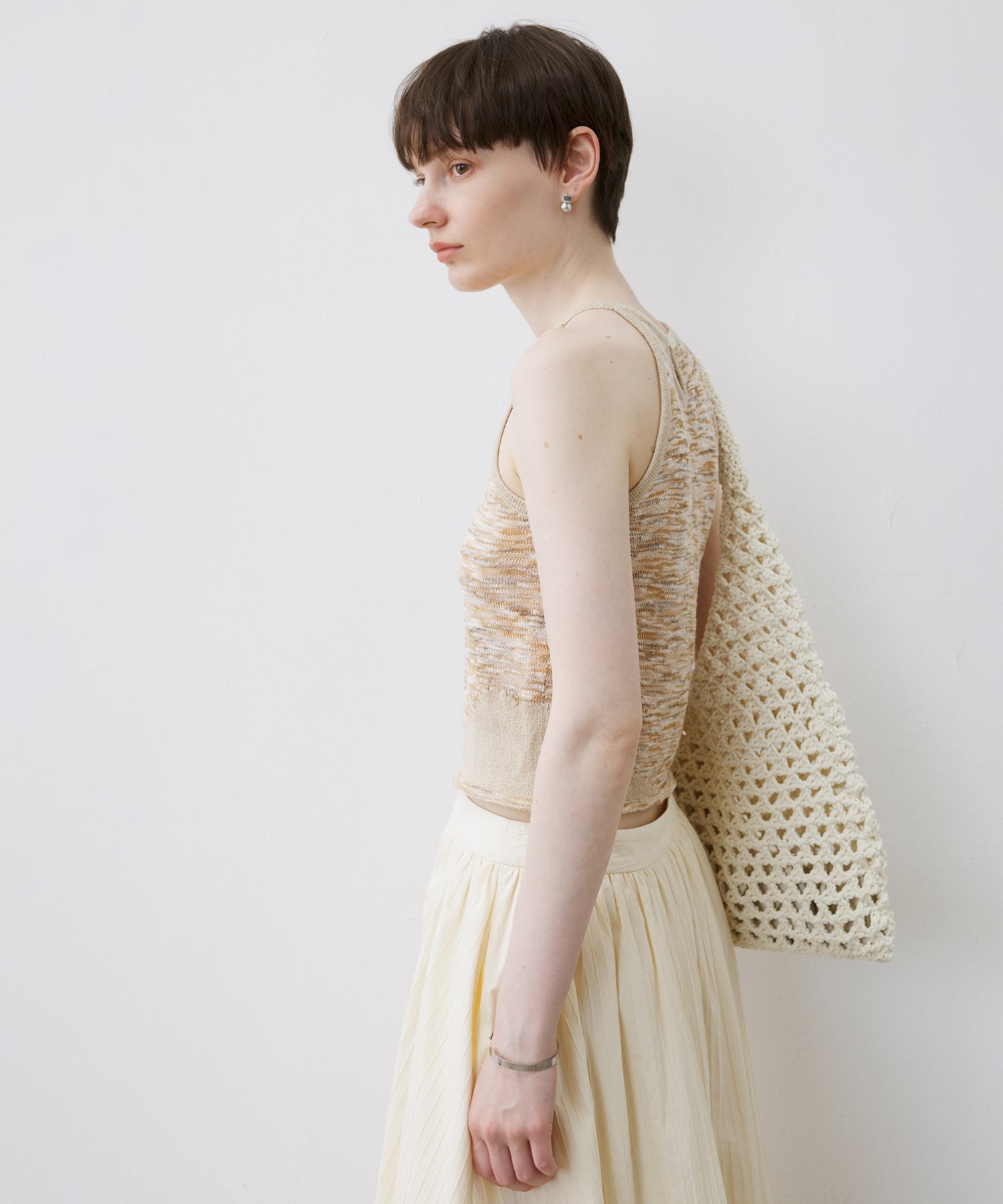 Melange Knit Halter Tank
