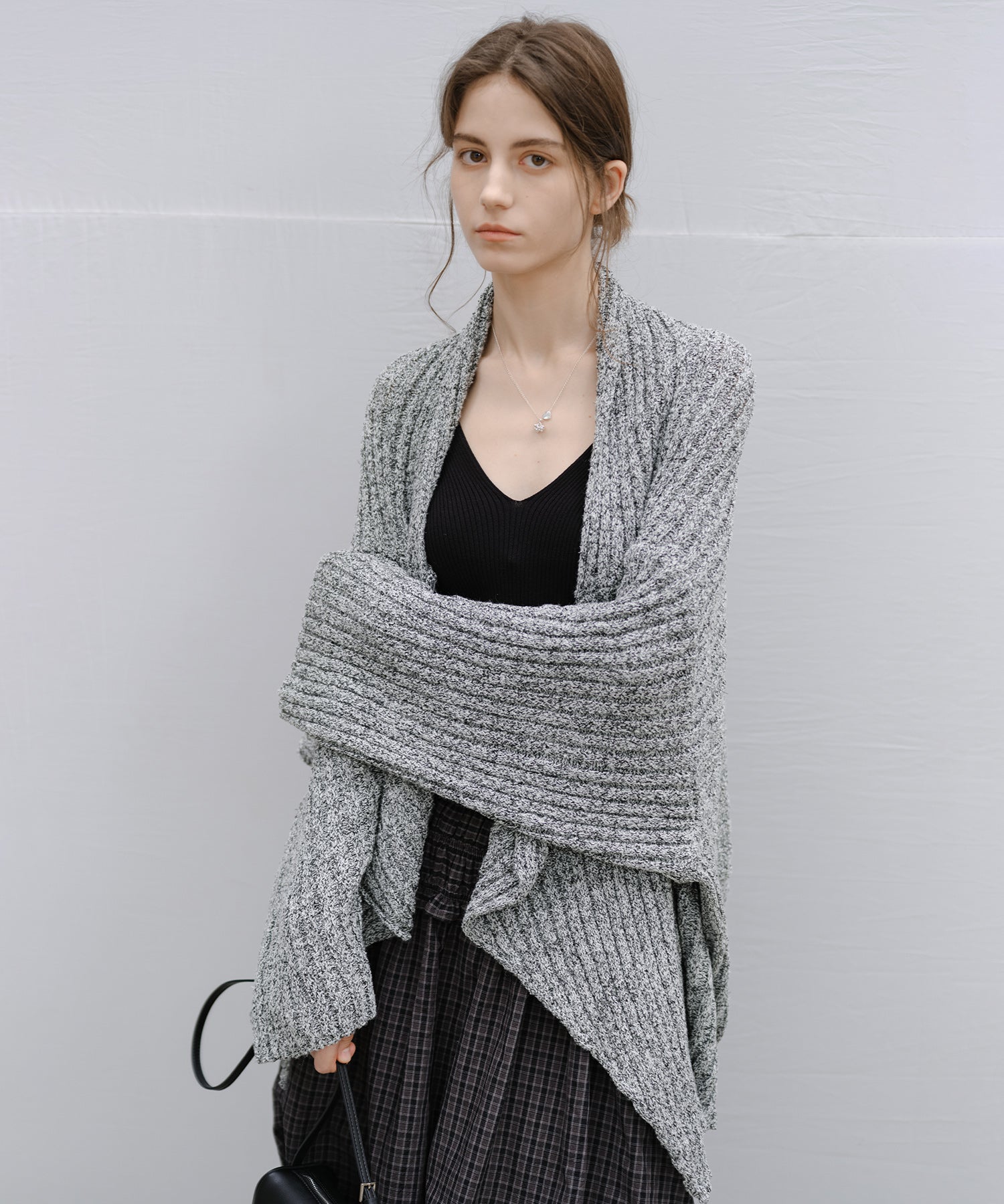 “Shipping from late February to early March” Chunky Draped Knit Cardigan