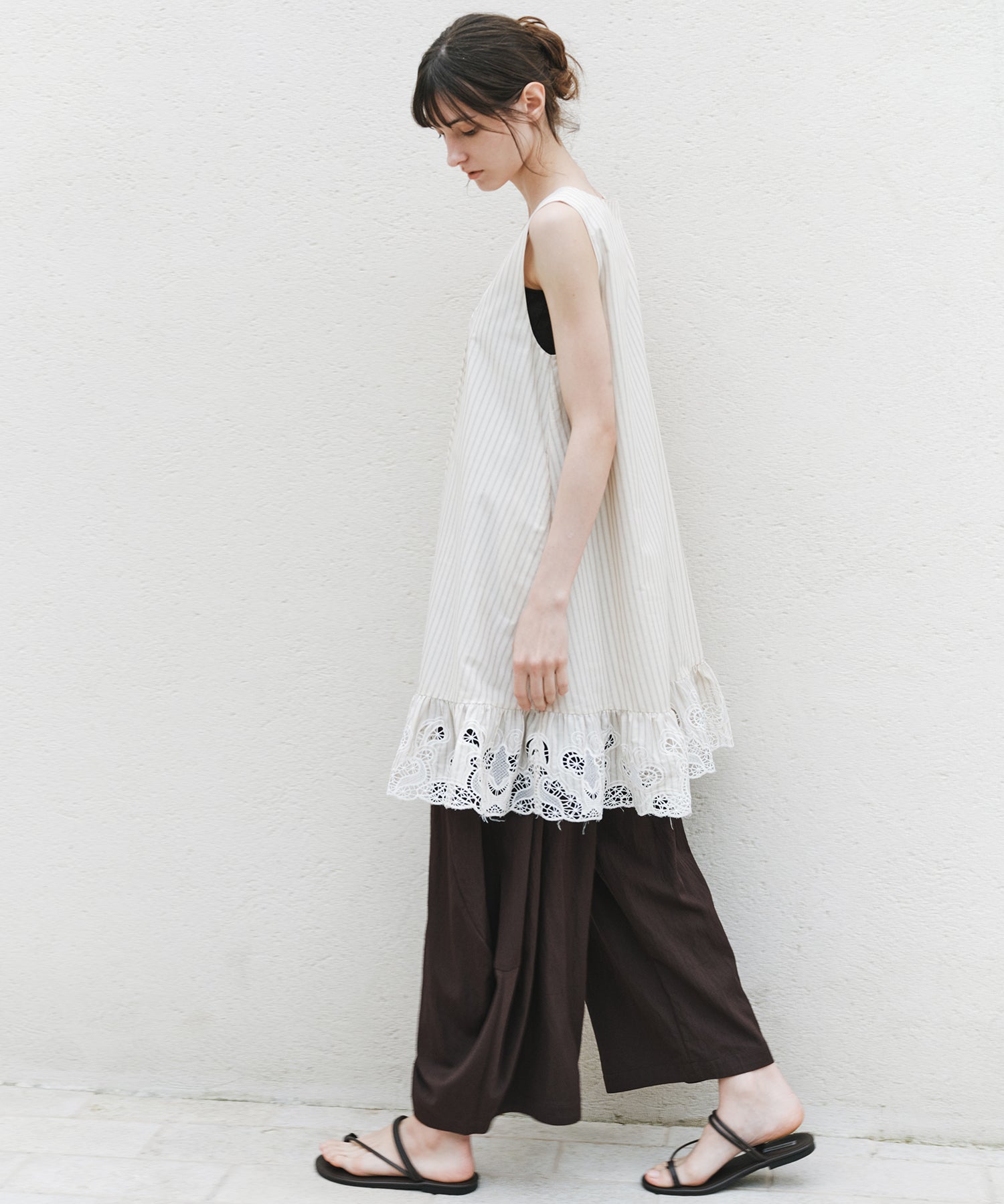 「6月上旬～中旬出荷」Nuanced Draped Wide Pants