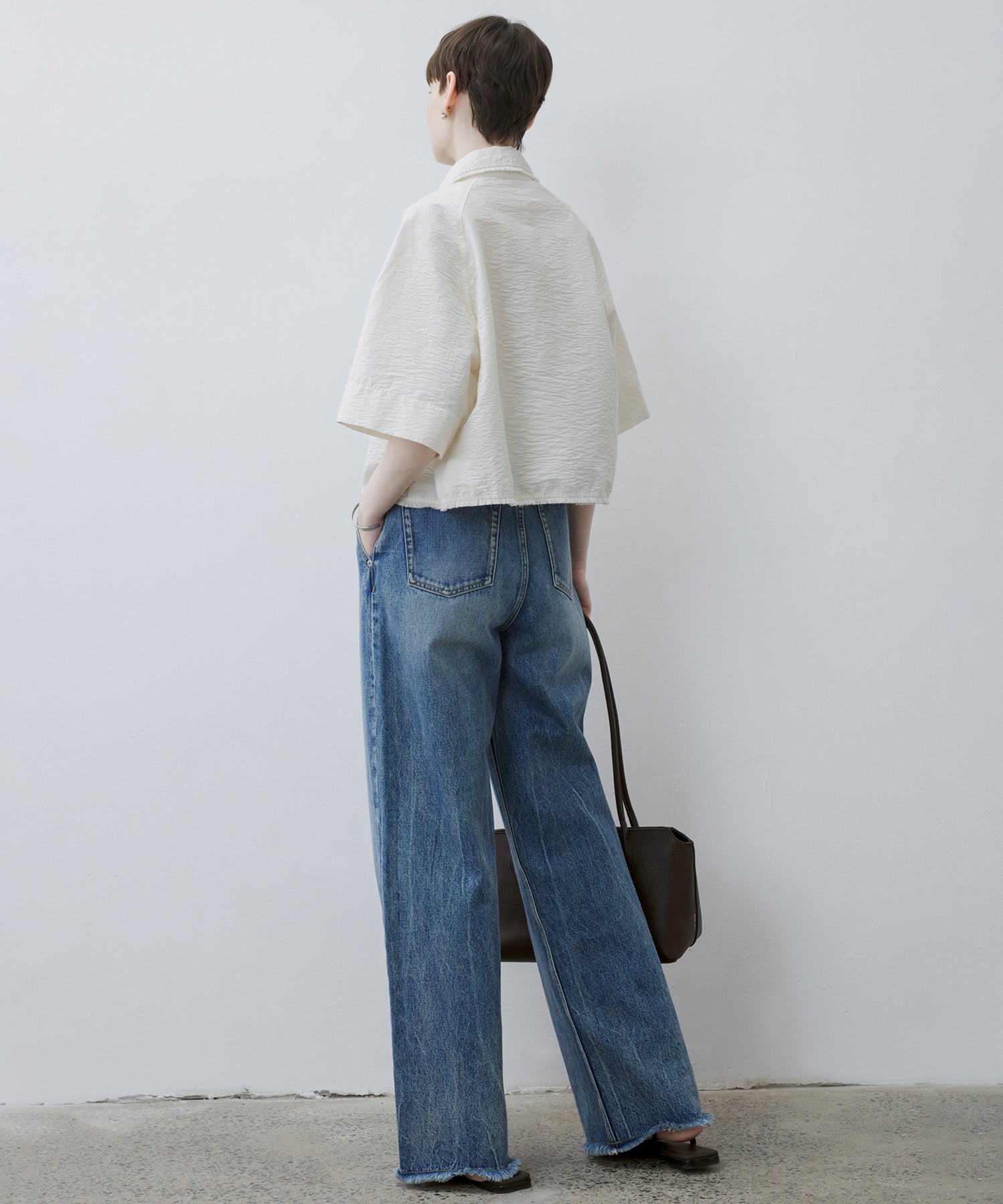 Airy Cropped Shirt