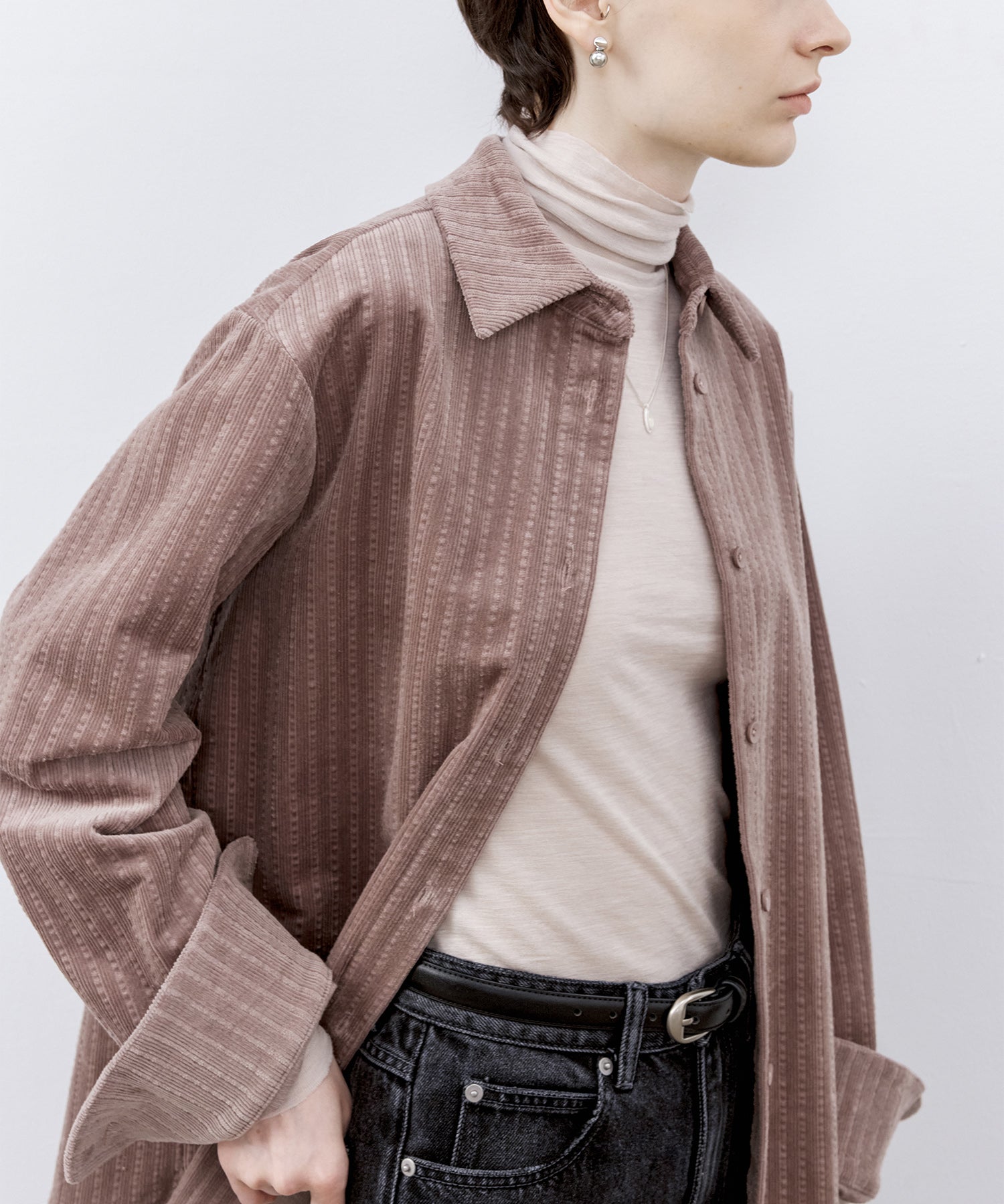 Multi-Stripe Corduroy Shirt