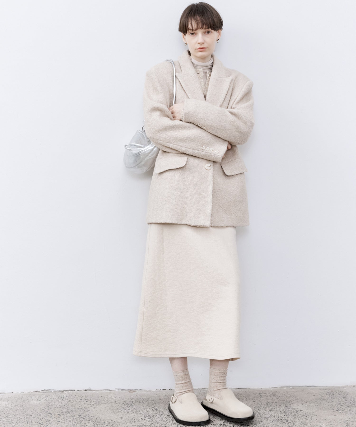 Textured Tencel Wool Sleeveless Dress