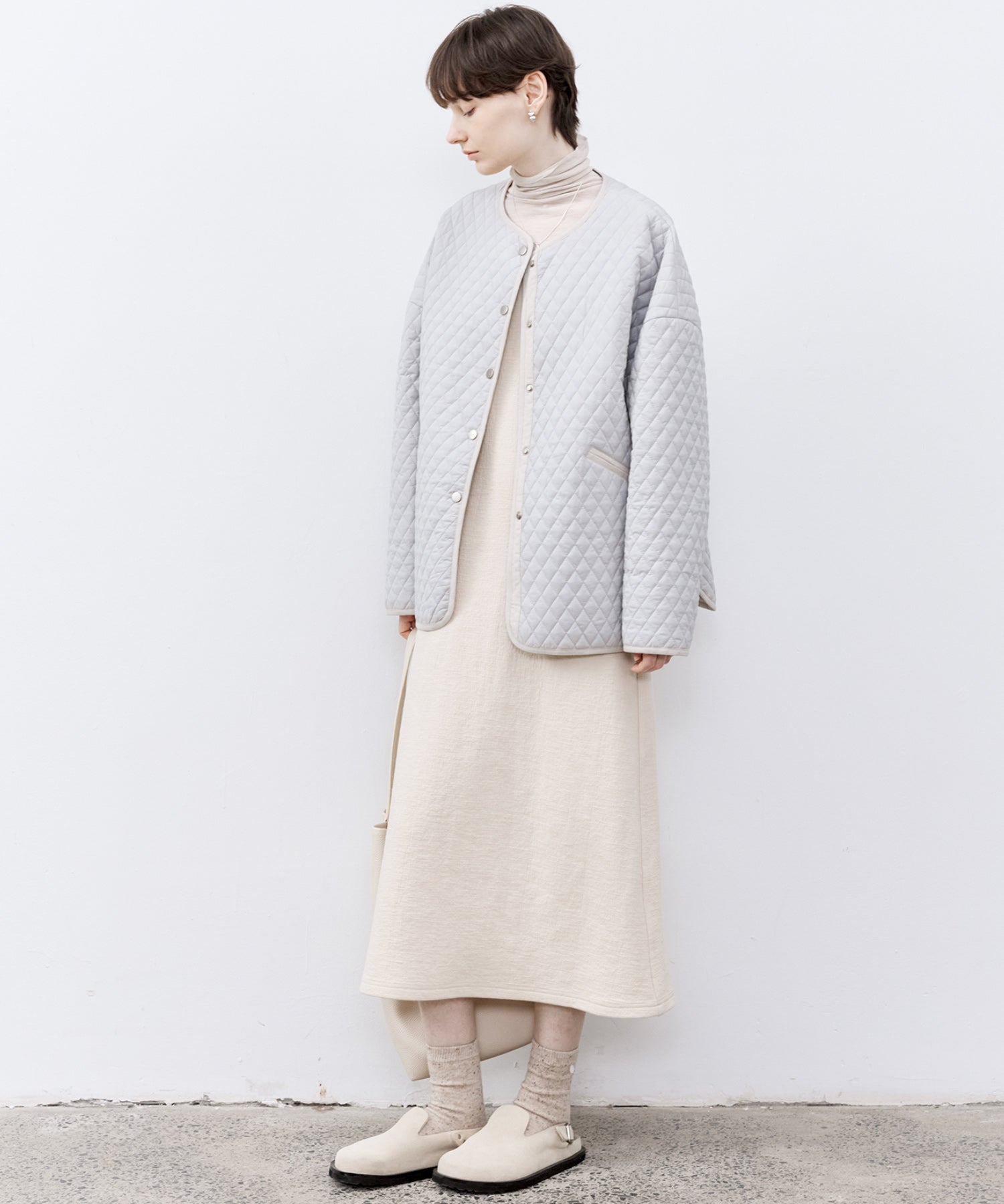 Textured Tencel Wool Sleeveless Dress