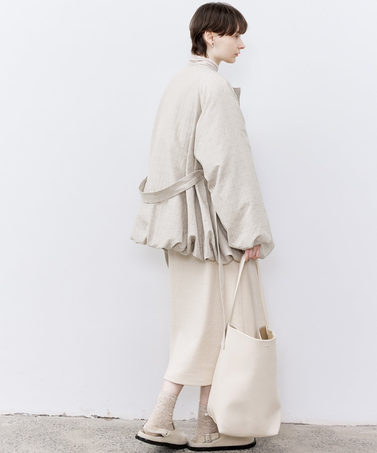 Textured Tencel Wool Sleeveless Dress