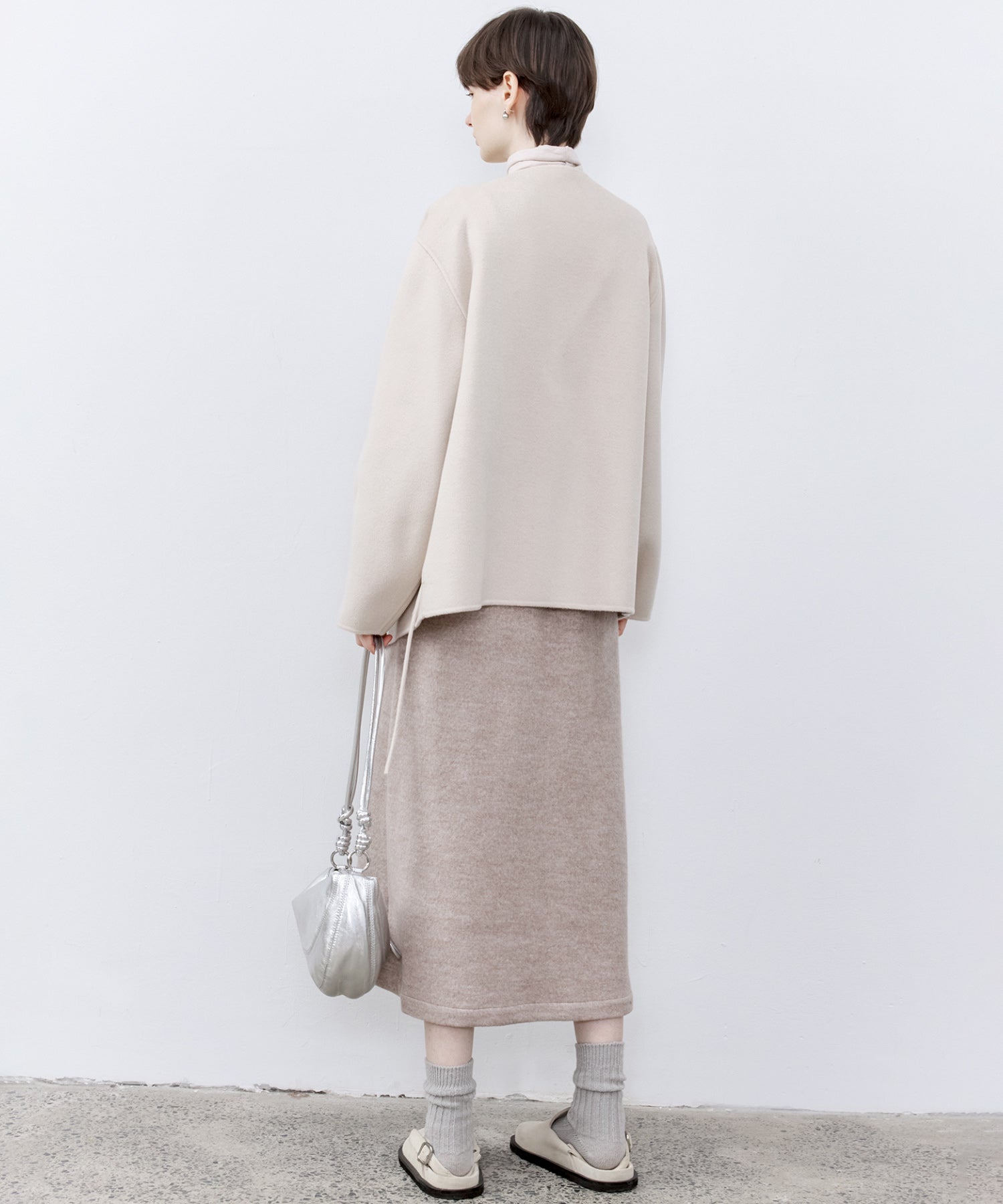 Wool-Blend Belted Jumper Dress