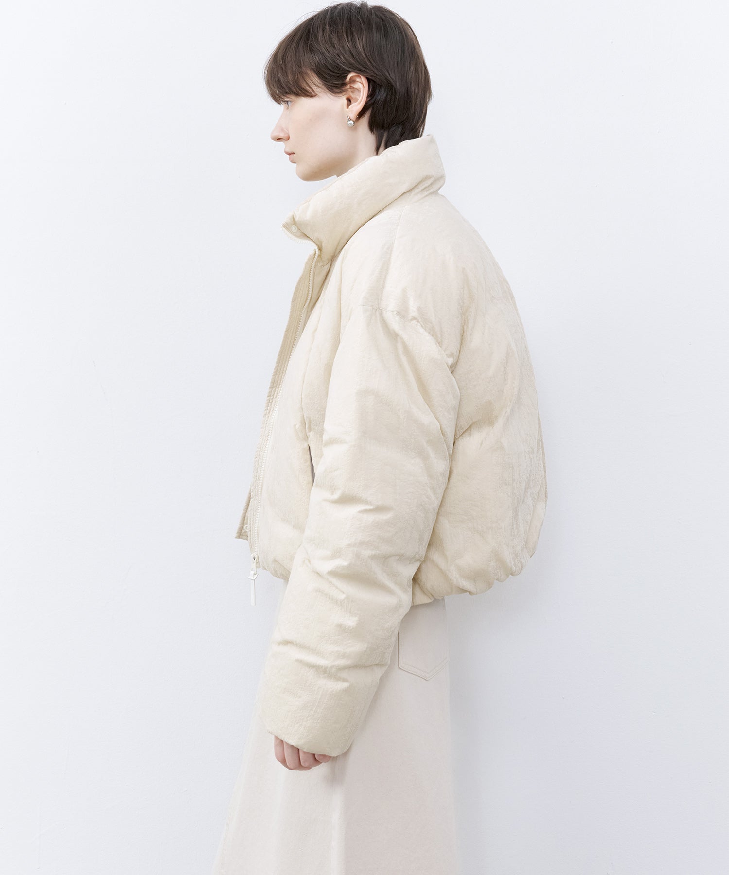 Flocked Finish Down Jacket