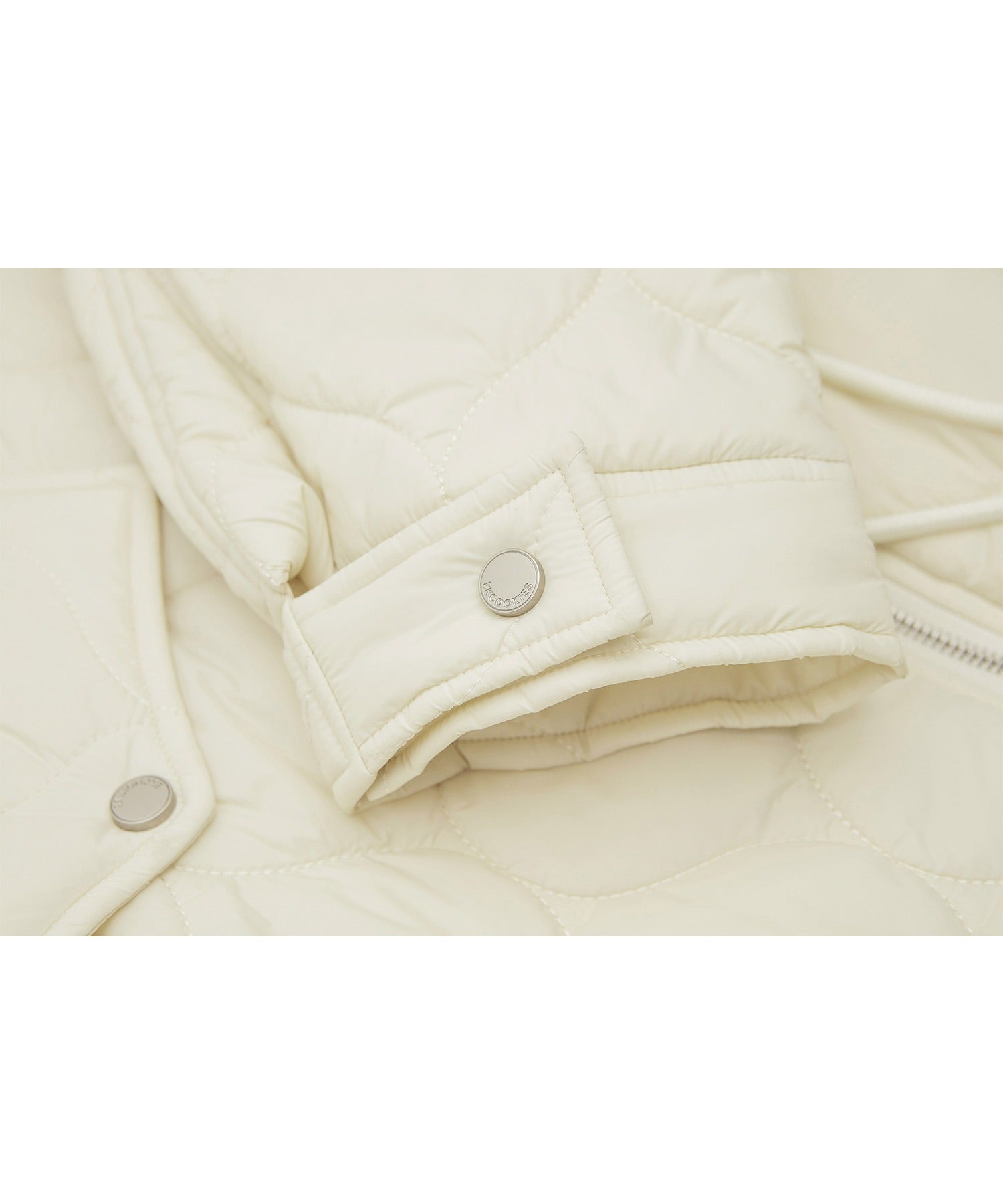 Irregular hem oversized volume quilted long coat 