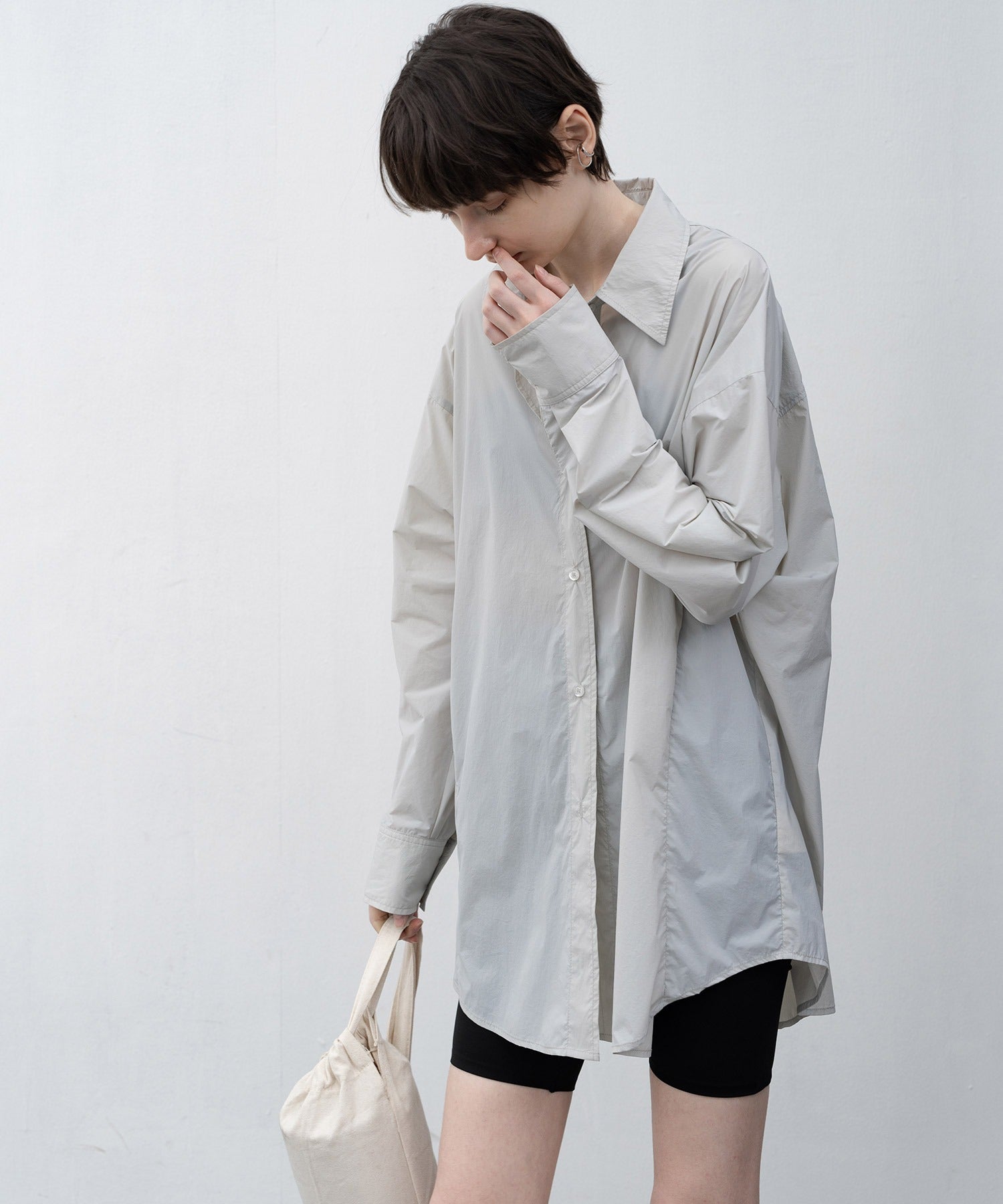 big silhouette narrow shirt