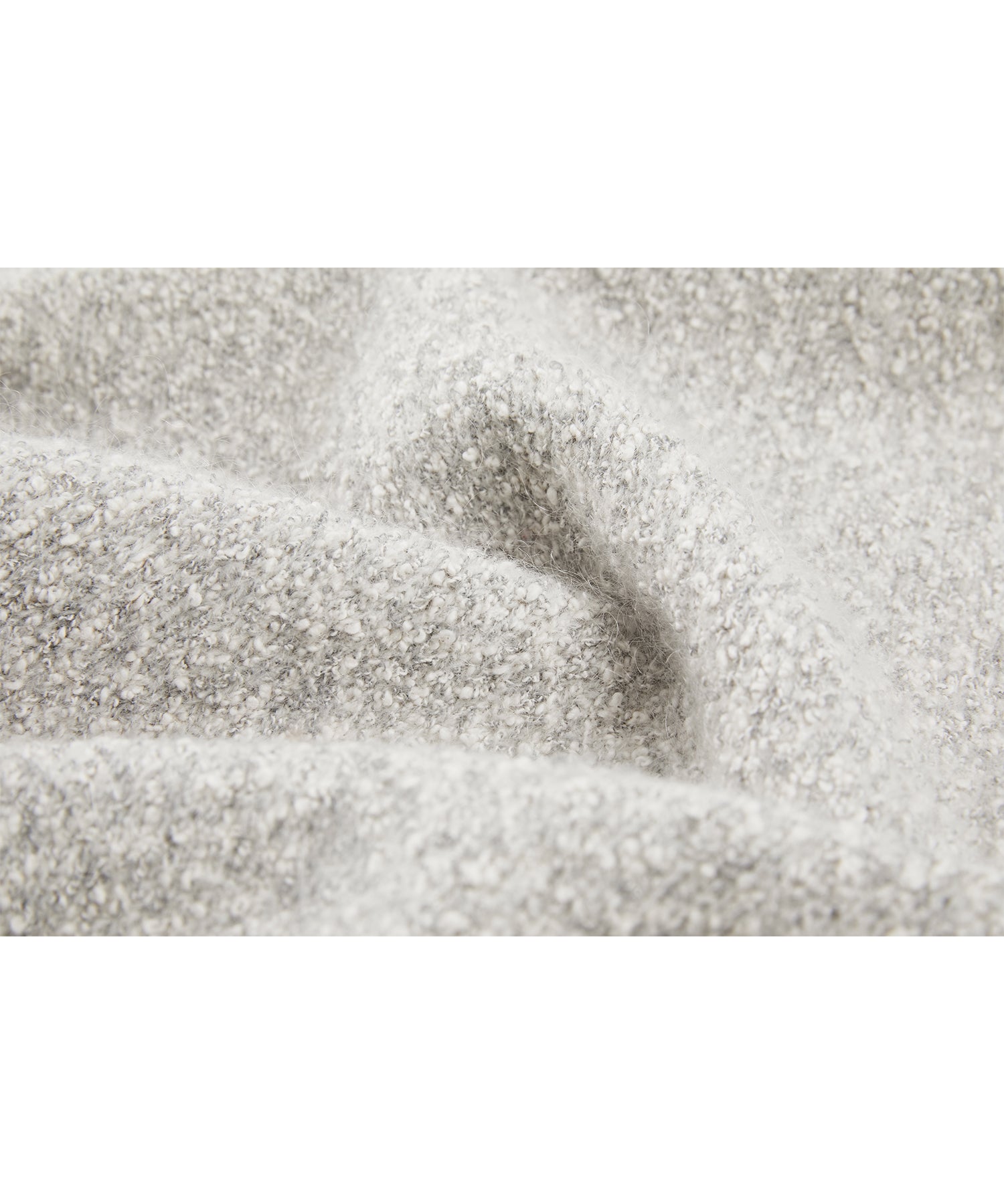 Fringe Accent Textured Knit Skirt – Tweed-Like A-Line