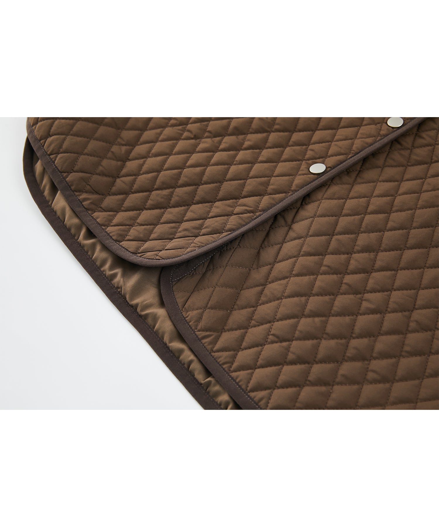 Diamond Quilted Round Neck Padded Jacket