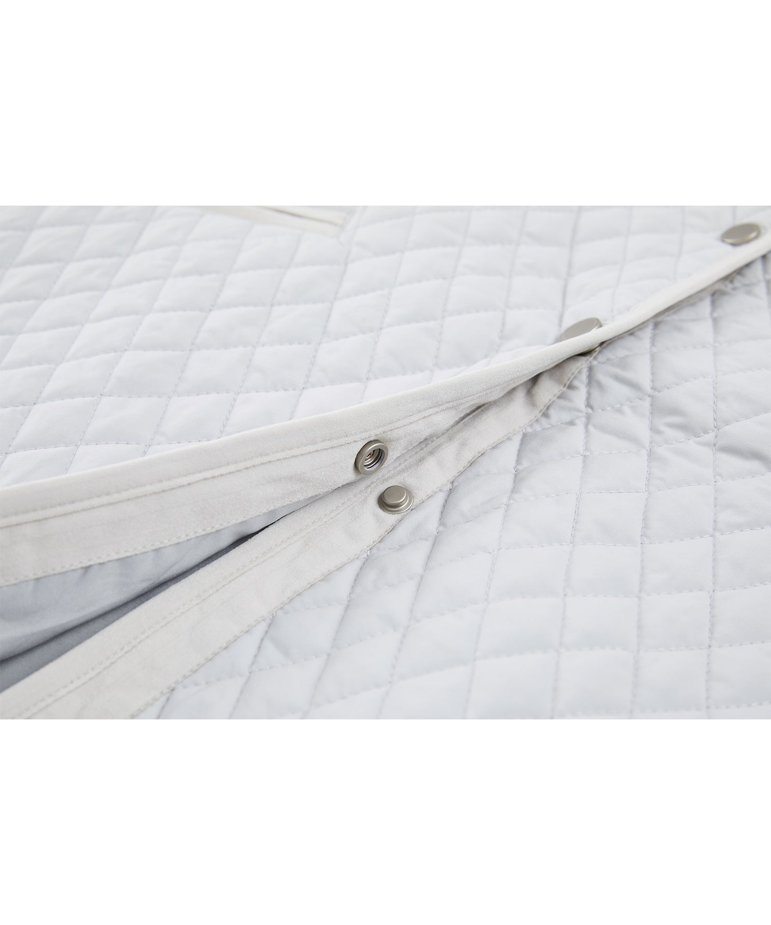 Diamond Quilted Round Neck Padded Jacket