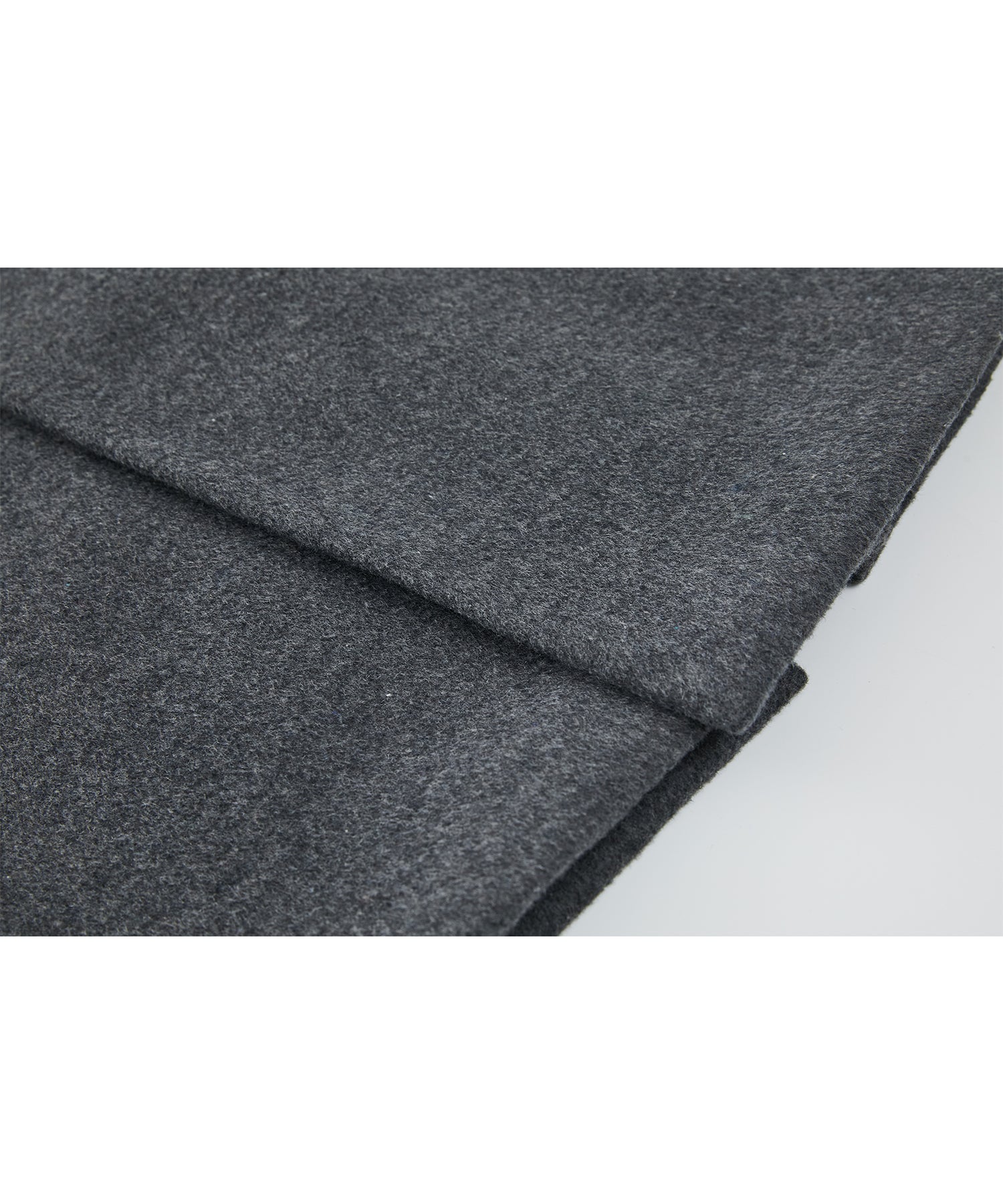 Structured Wool Long Coat with Padded Shoulders