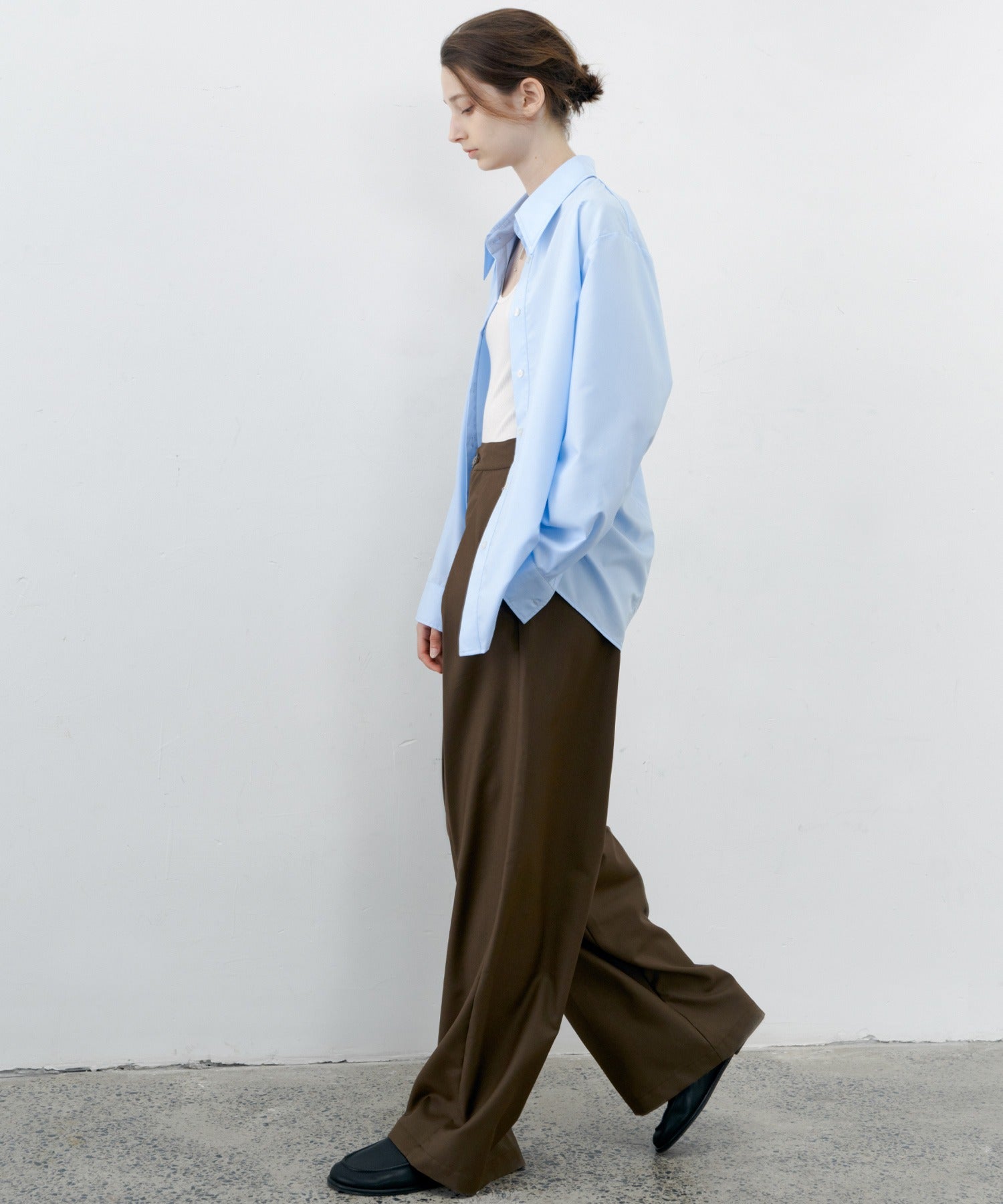 [tageechita] Basic wide straight pants