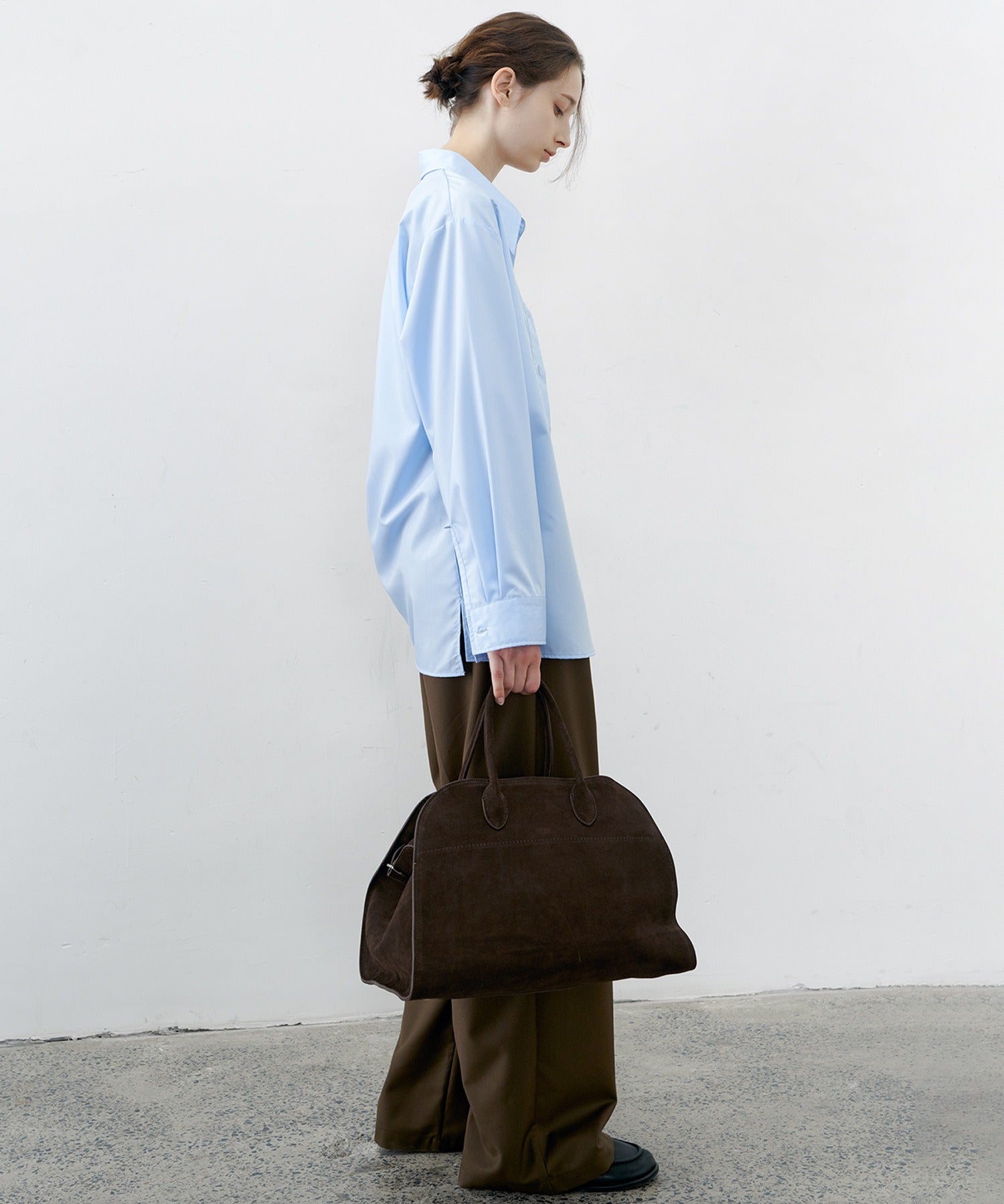 [tageechita] Basic wide straight pants