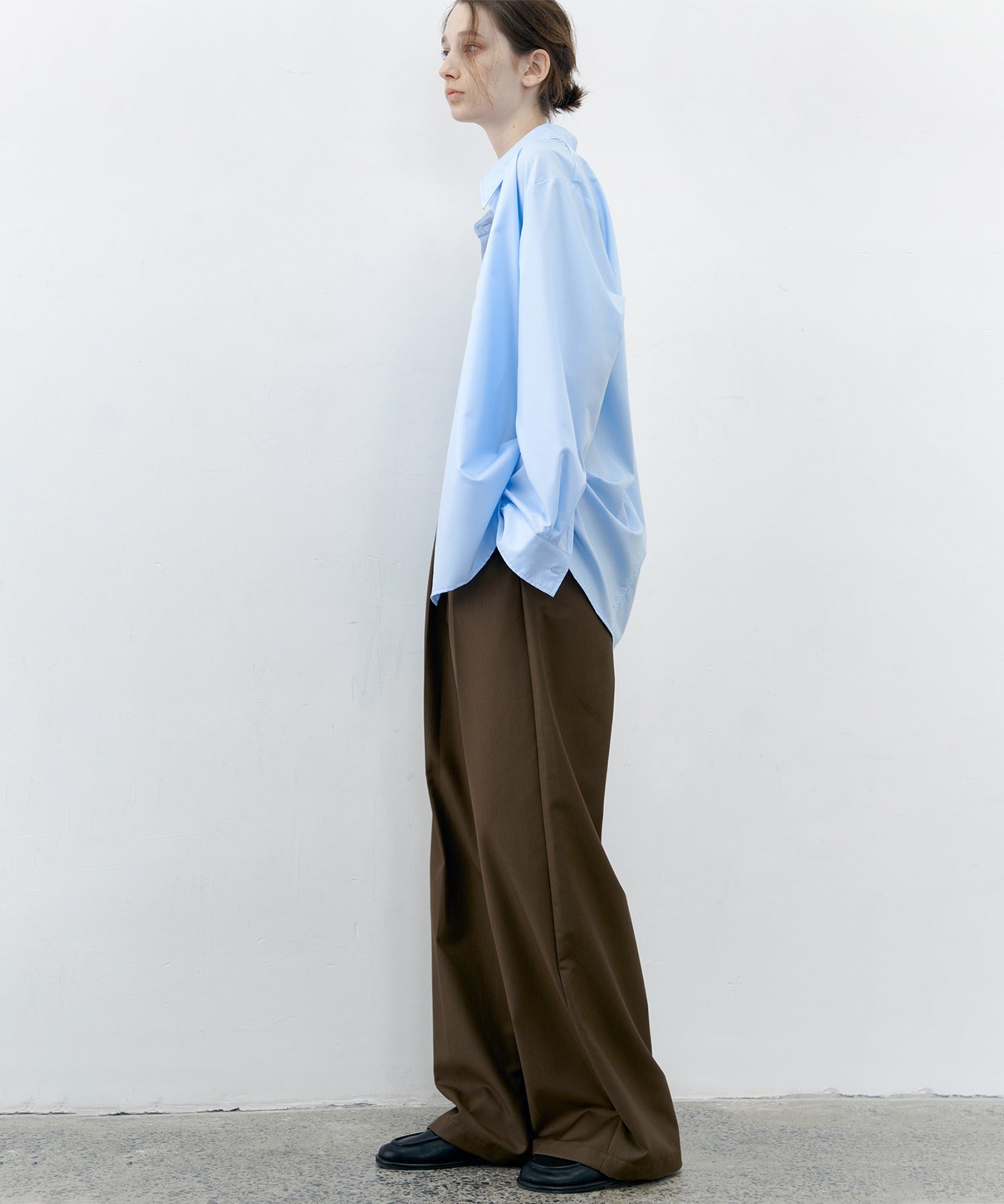 [tageechita] Basic wide straight pants