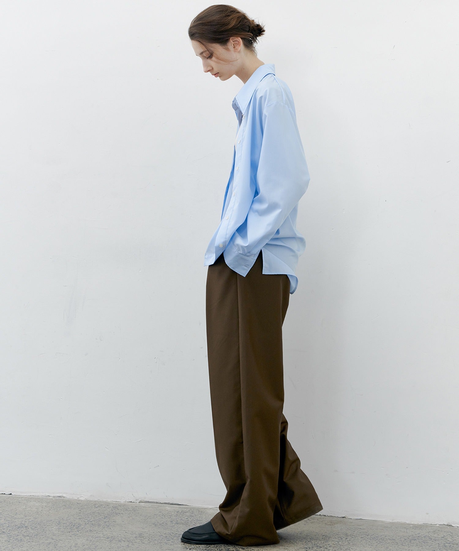 [tageechita] Basic wide straight pants