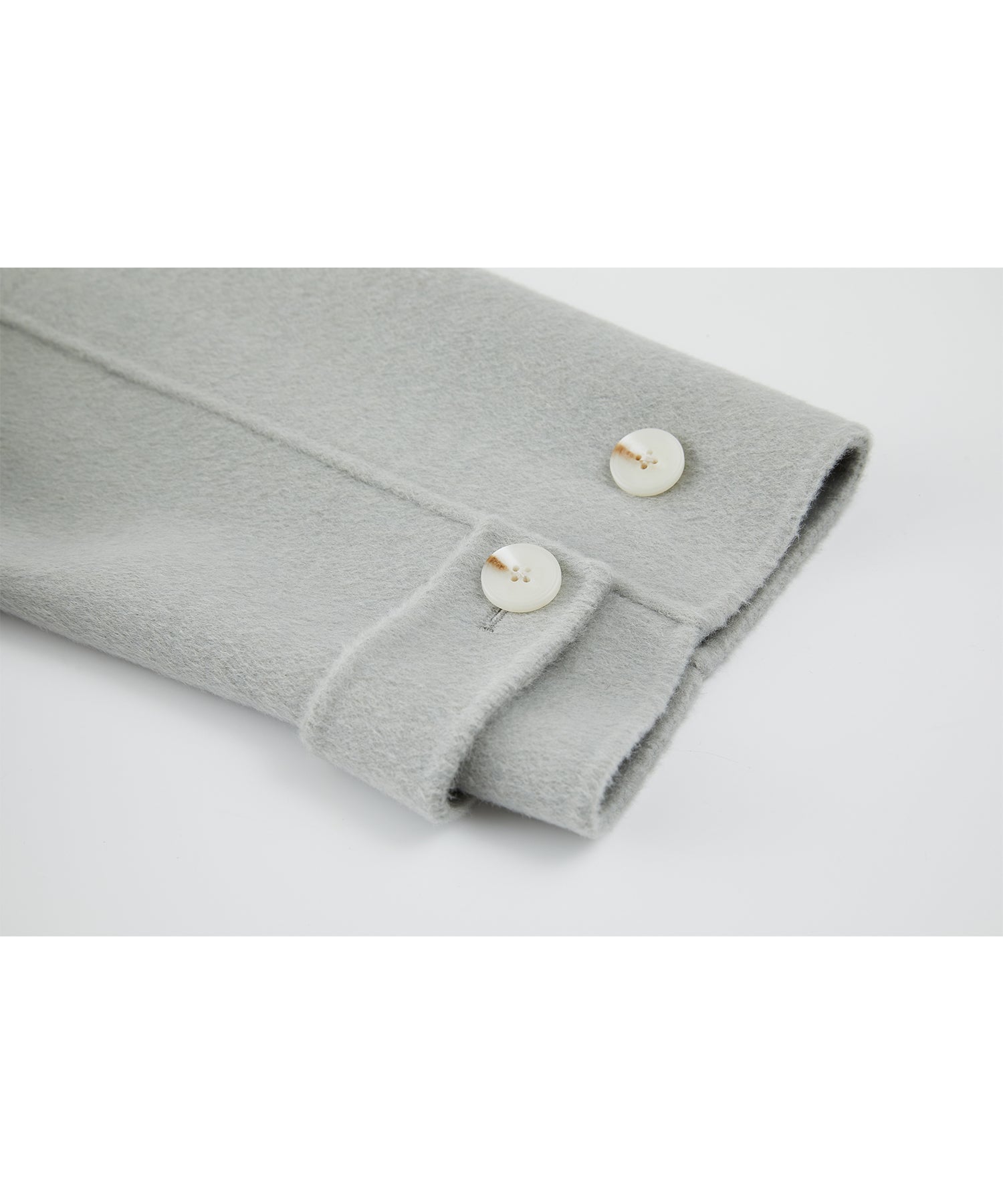 Raglan Sleeves Oversized Double-Faced Wool Coat