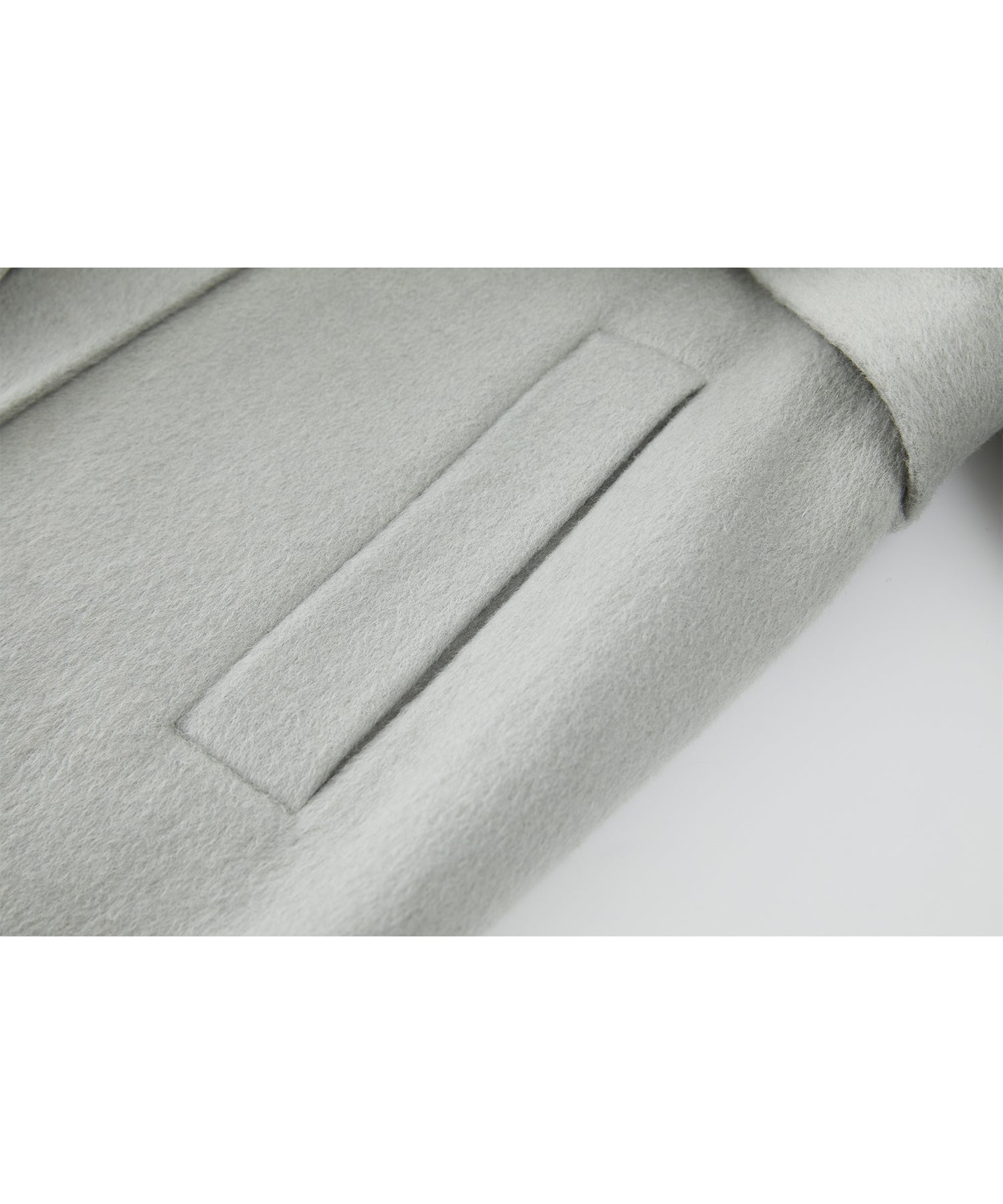 Raglan Sleeves Oversized Double-Faced Wool Coat