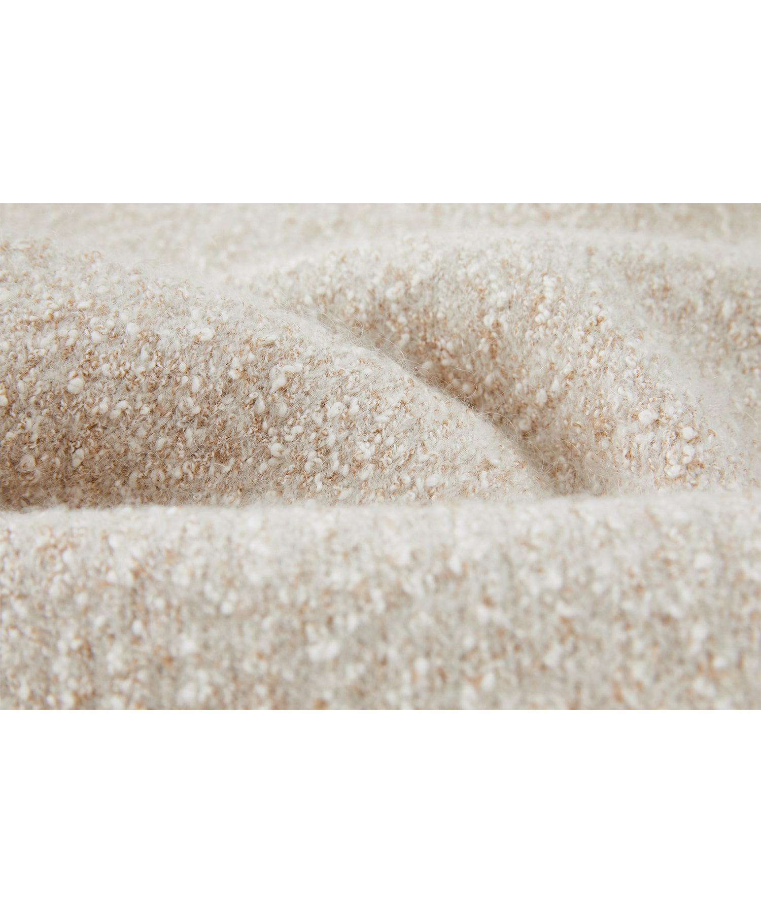 Tweed Like Knit Shirt Dress with Fringe Details