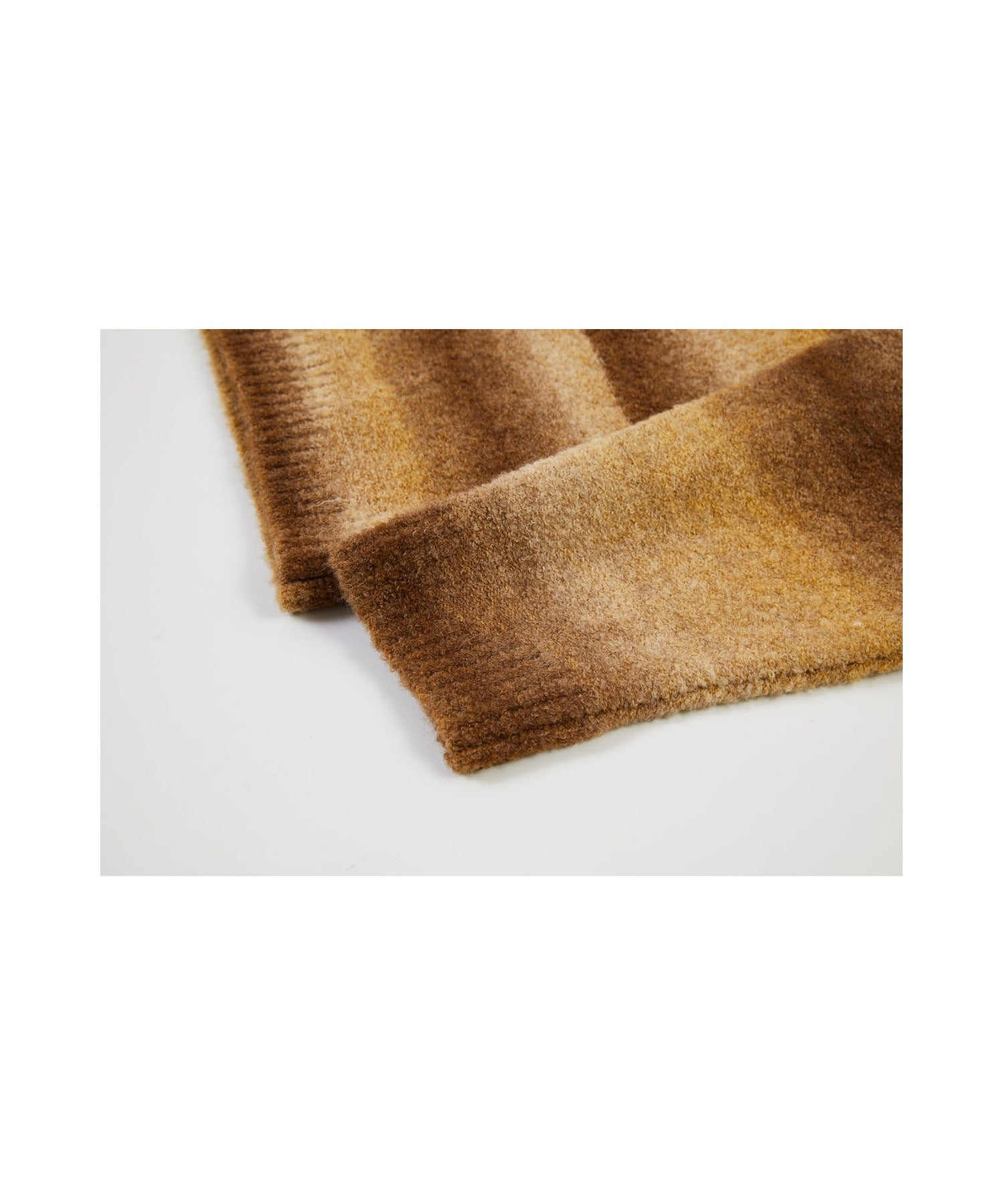 Gradient Stripe Polo Knit Top