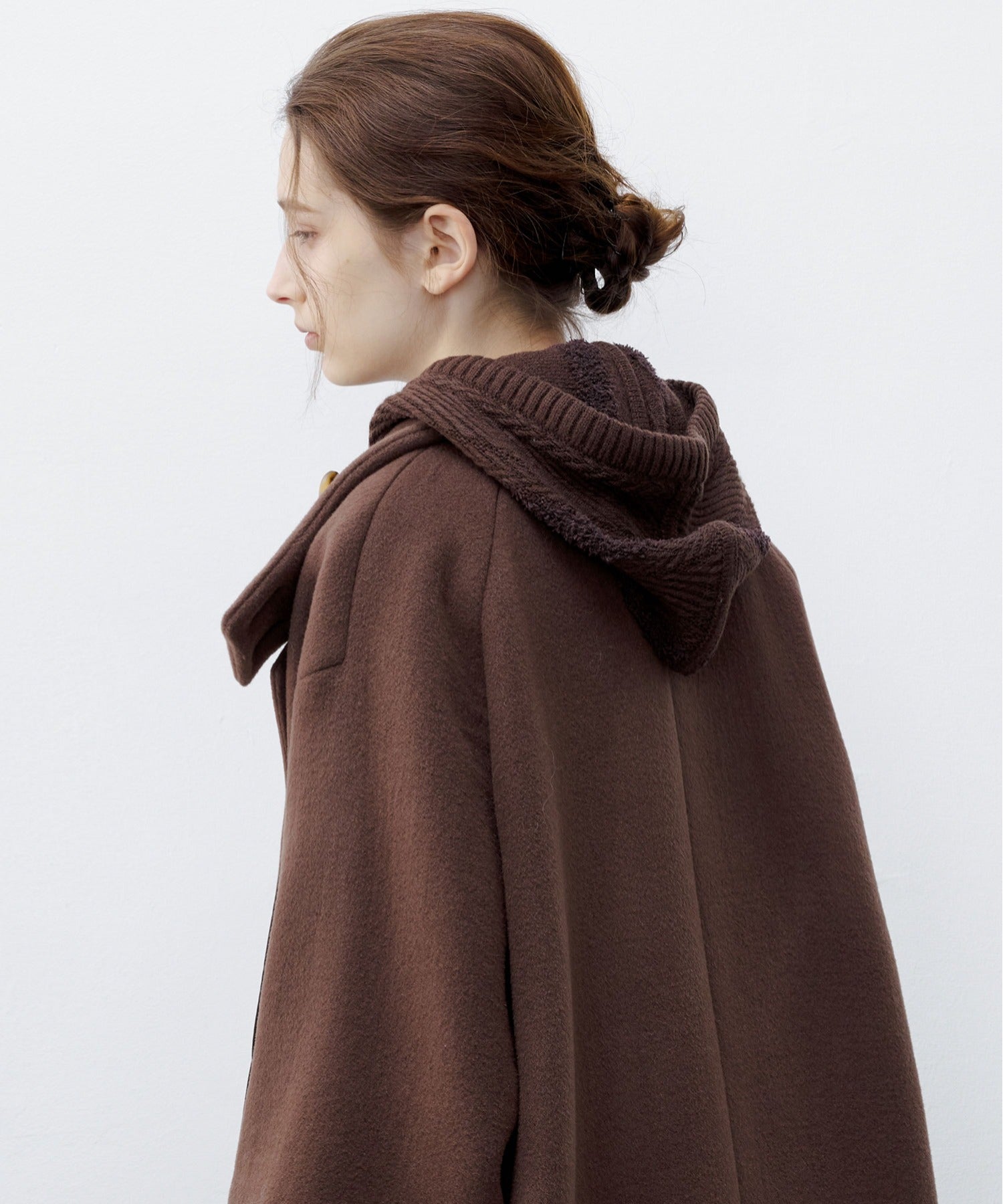 Hooded Fringe Knit Dress