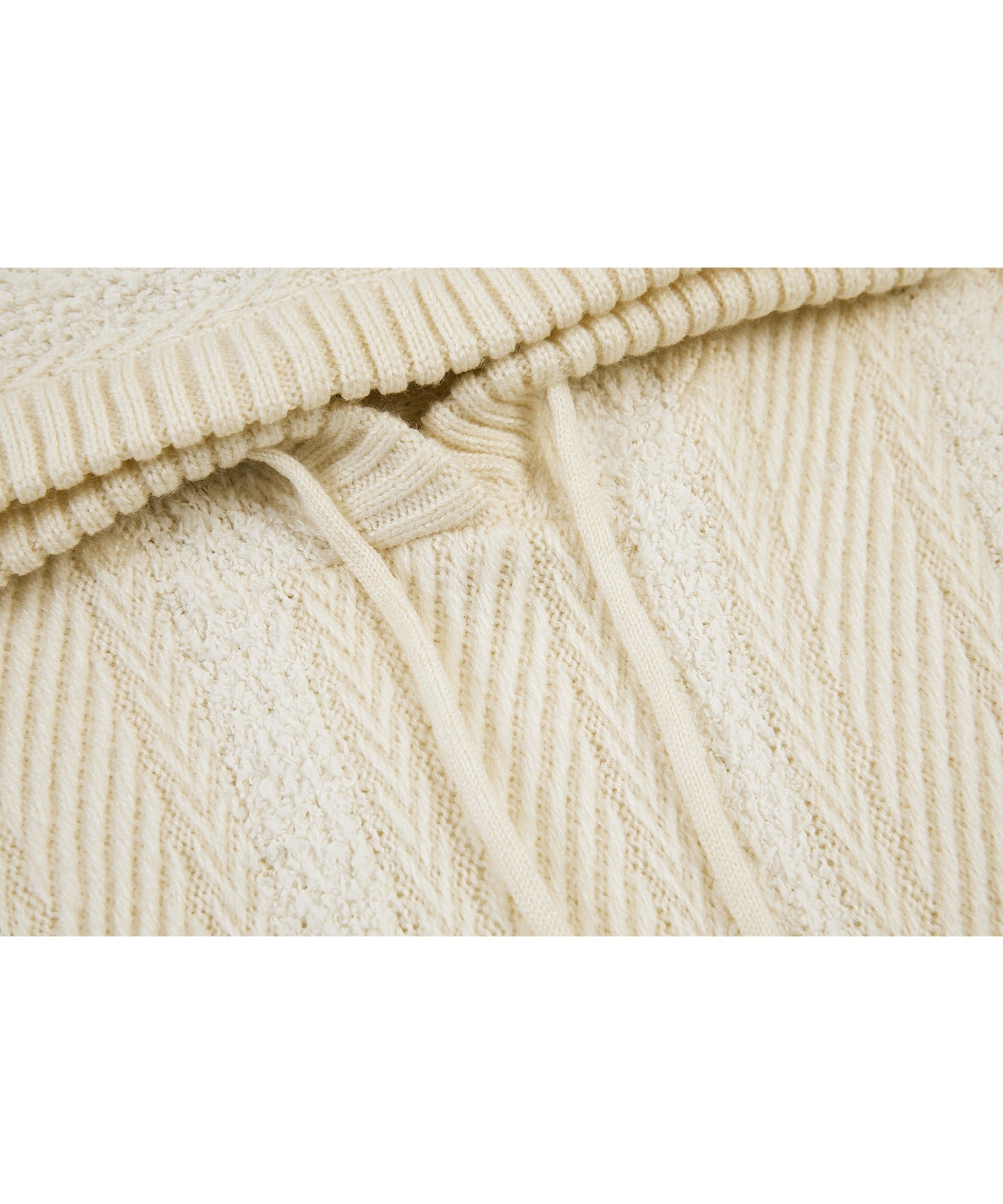 Hooded Fringe Knit Dress