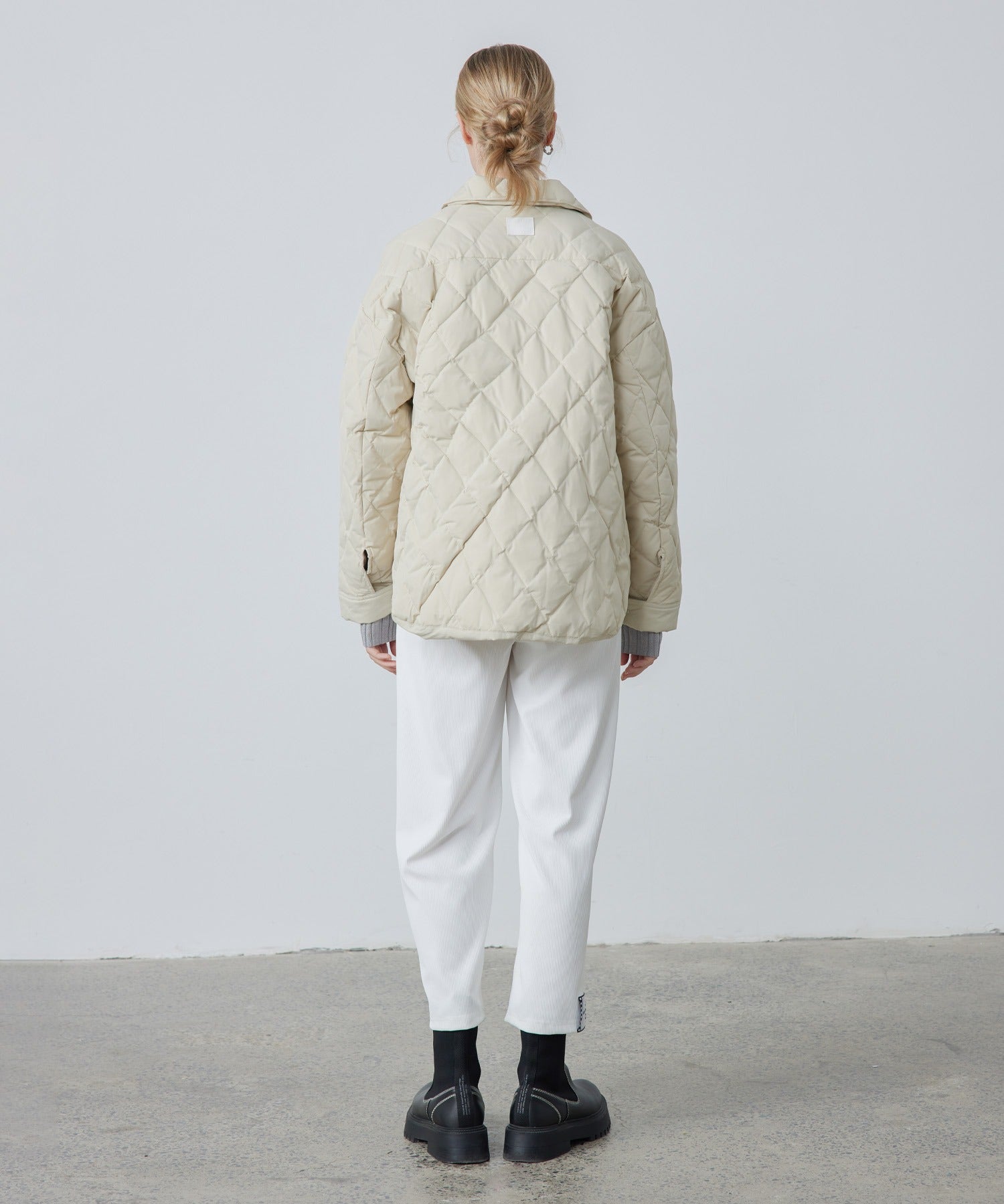 Oversized Matte Quilted Jacket