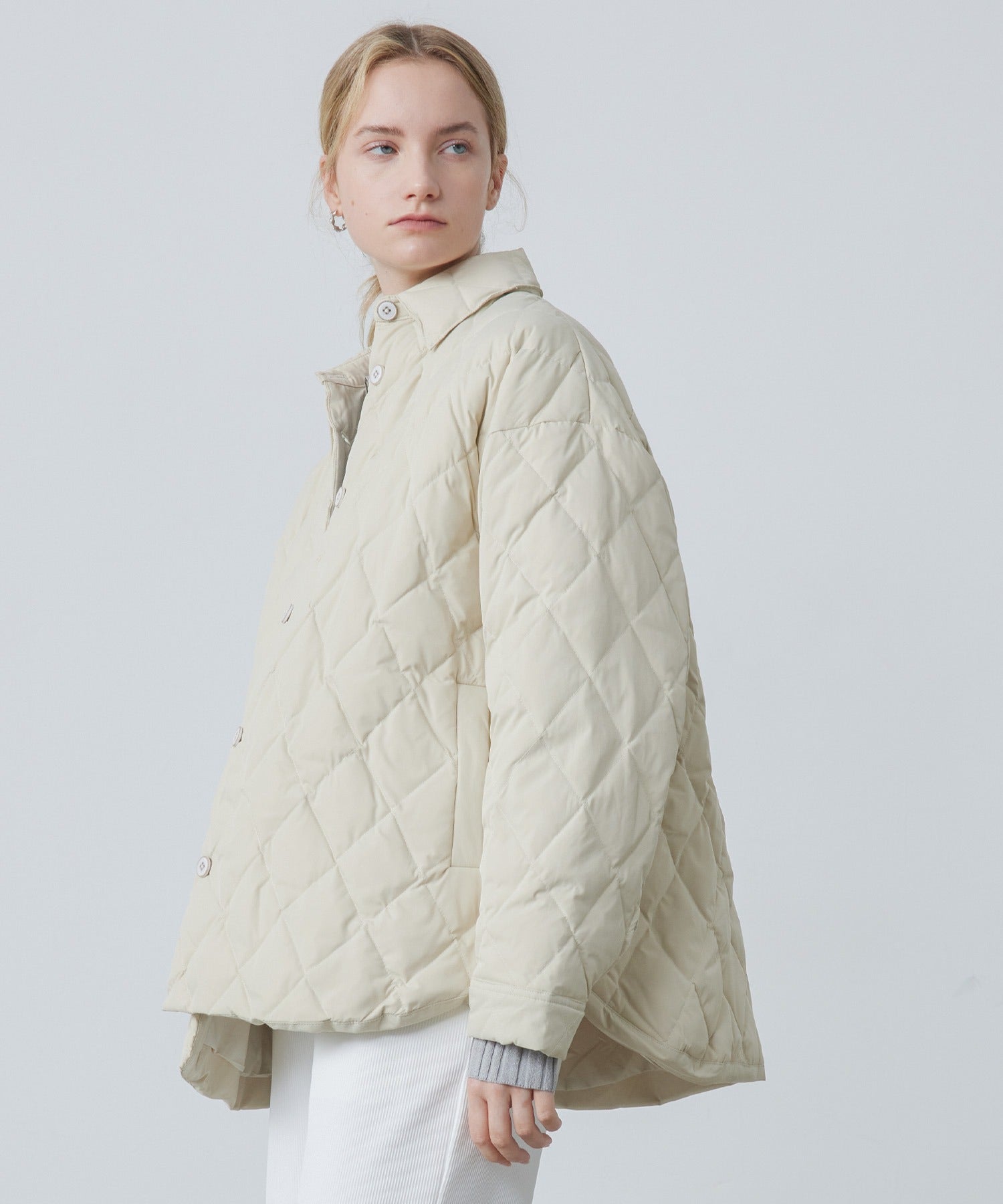 Oversized Matte Quilted Jacket