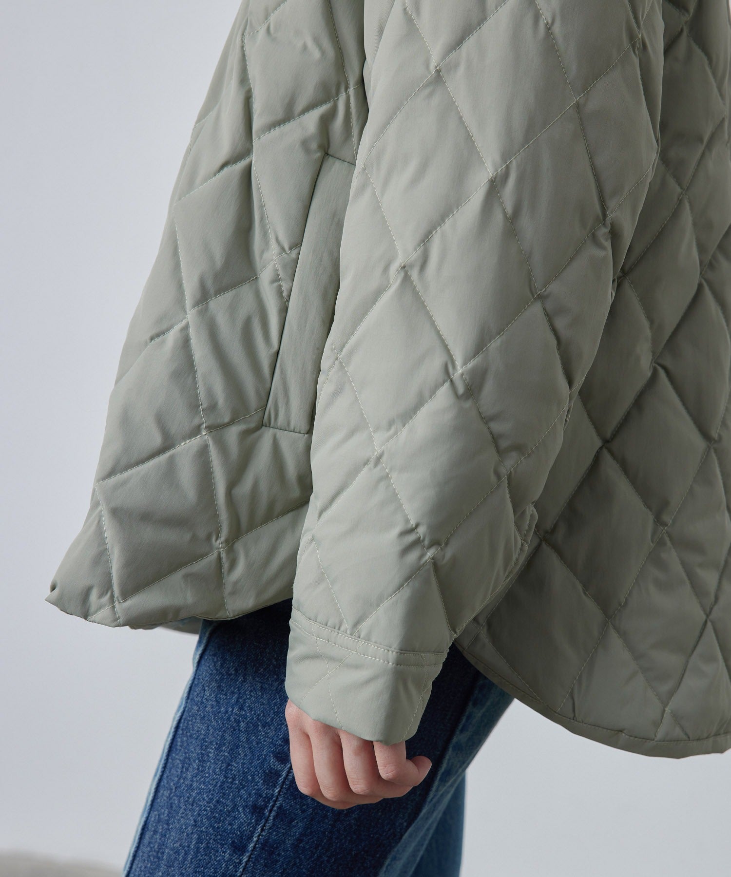 Oversized Matte Quilted Jacket