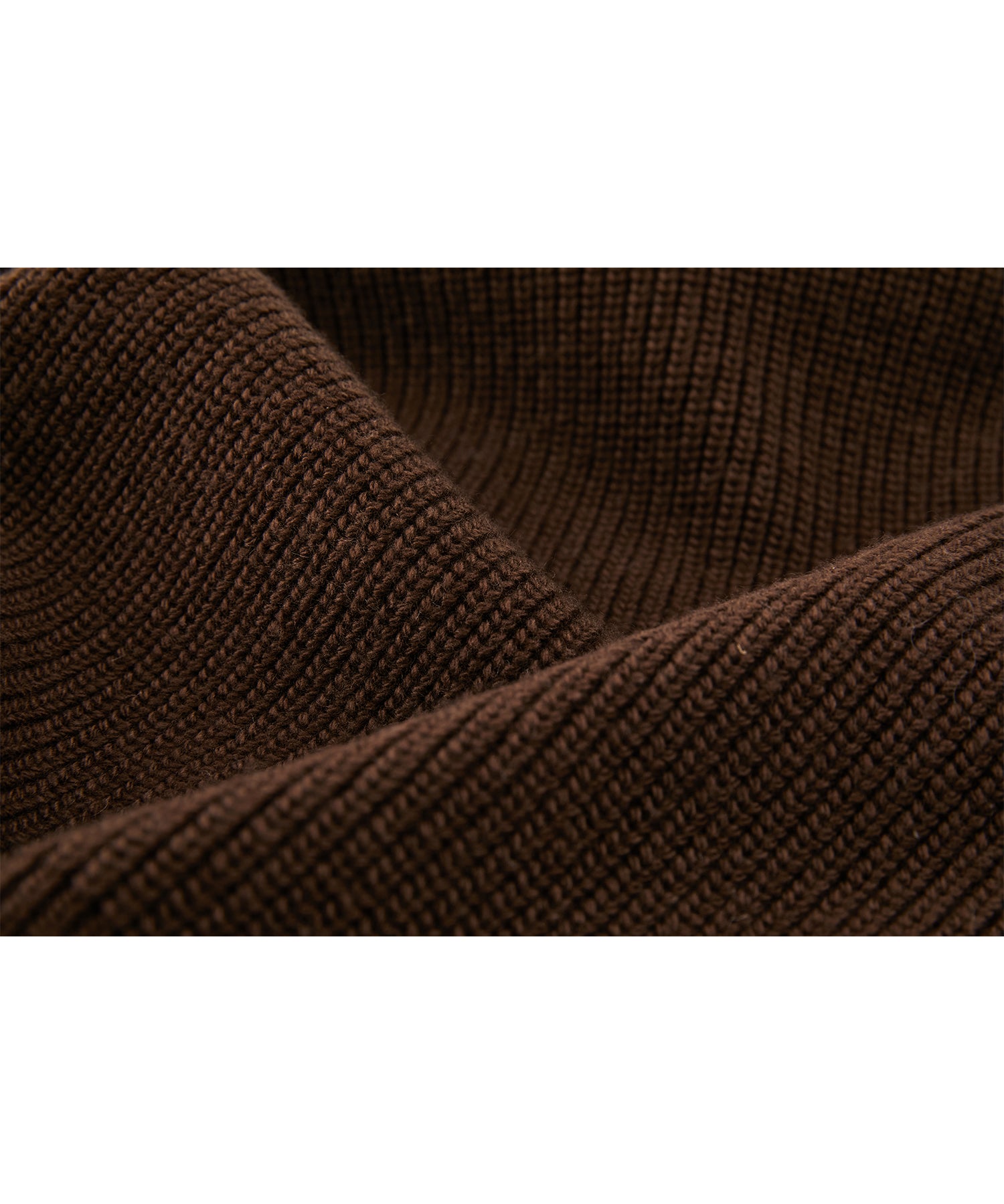 Contrast Panel Wool Zip Cardigan with Dual-Way Collar