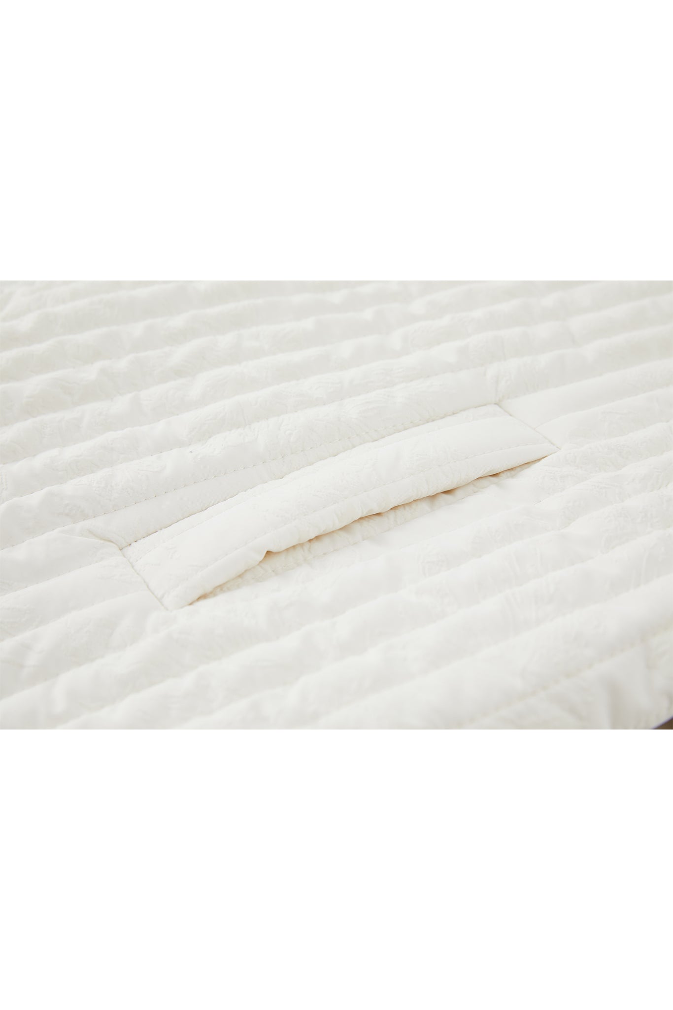 Flocked Print Quilted Jacket