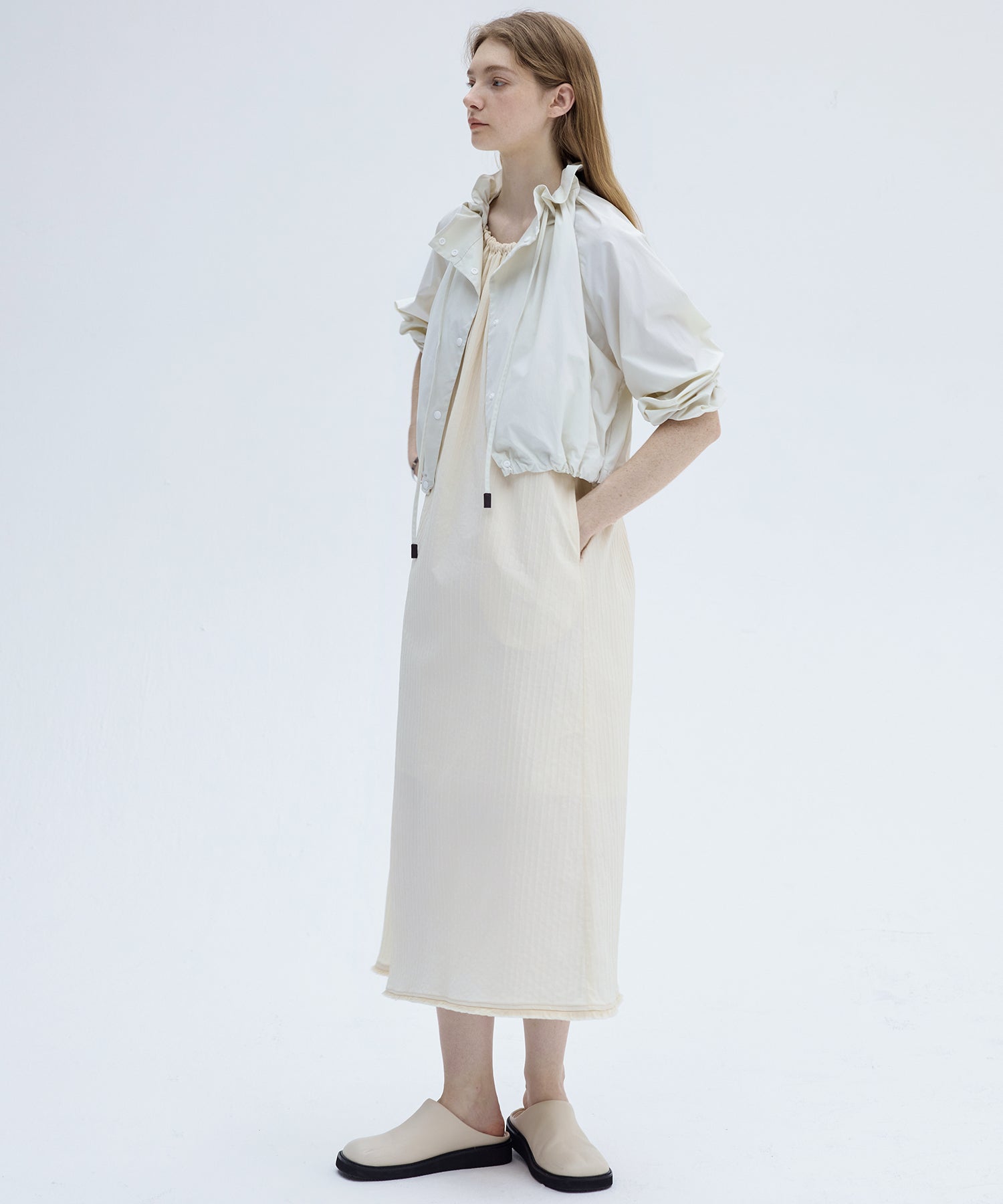 Fringe Hem Halter Neck Camisole Dress