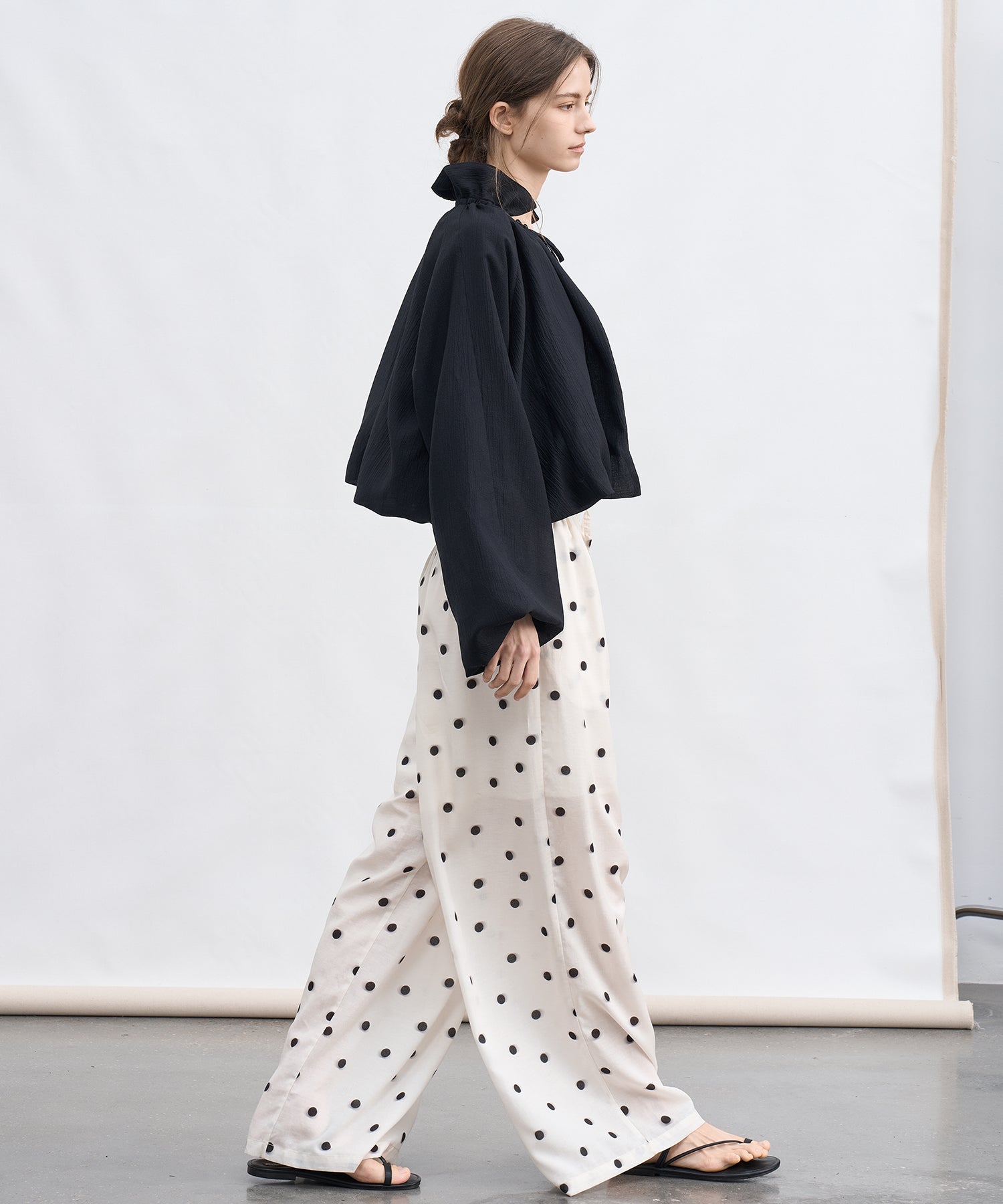 「6月上旬～中旬出荷」Polka Dot Wide Pants