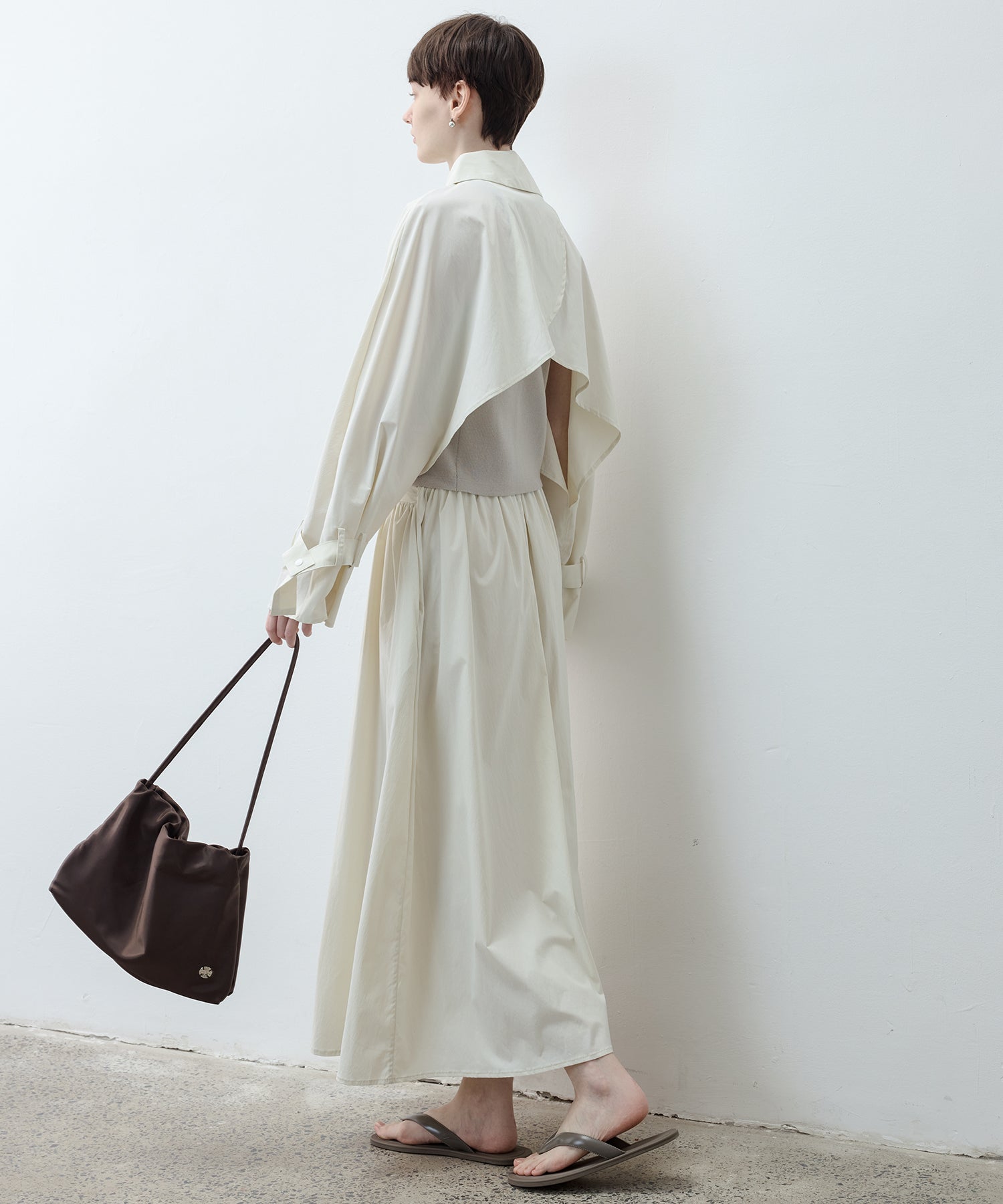 UPF50+ Drawstring Gathered Skirt