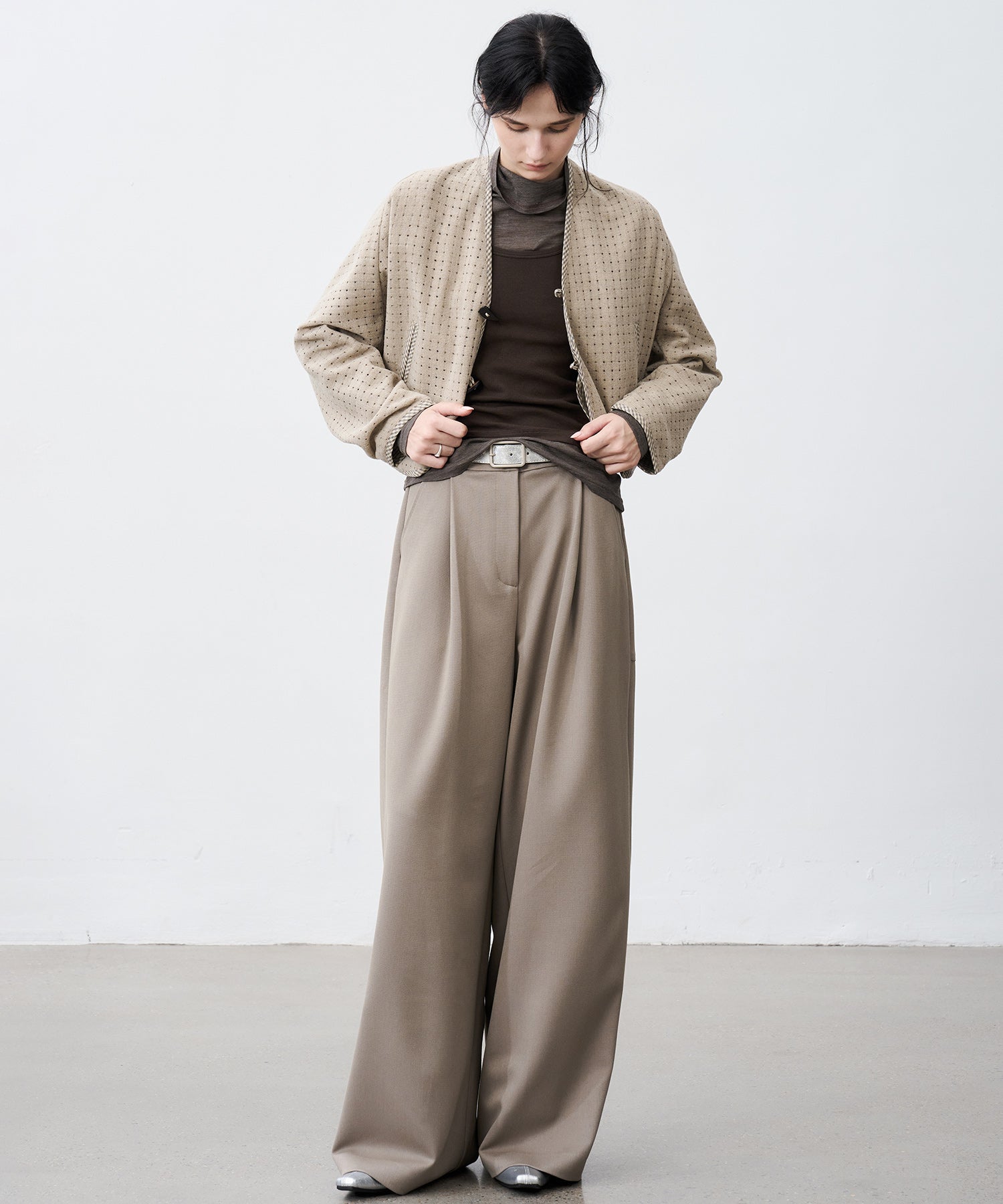Layered Cut-Out Jacket