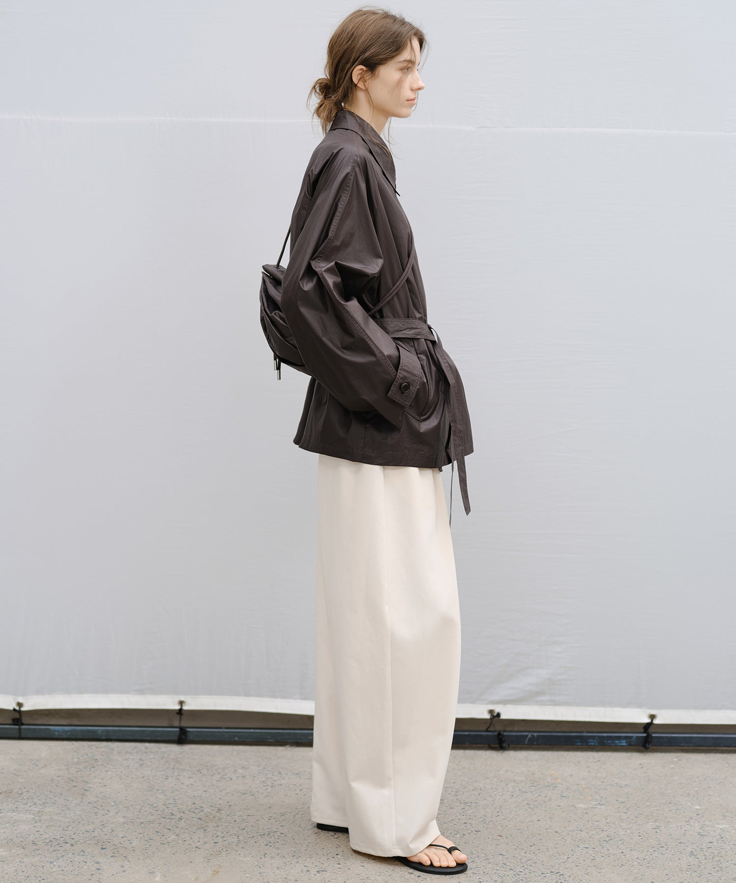 "Shipping from late February to early March" Drawstring Gathered Mini Shoulder Bag