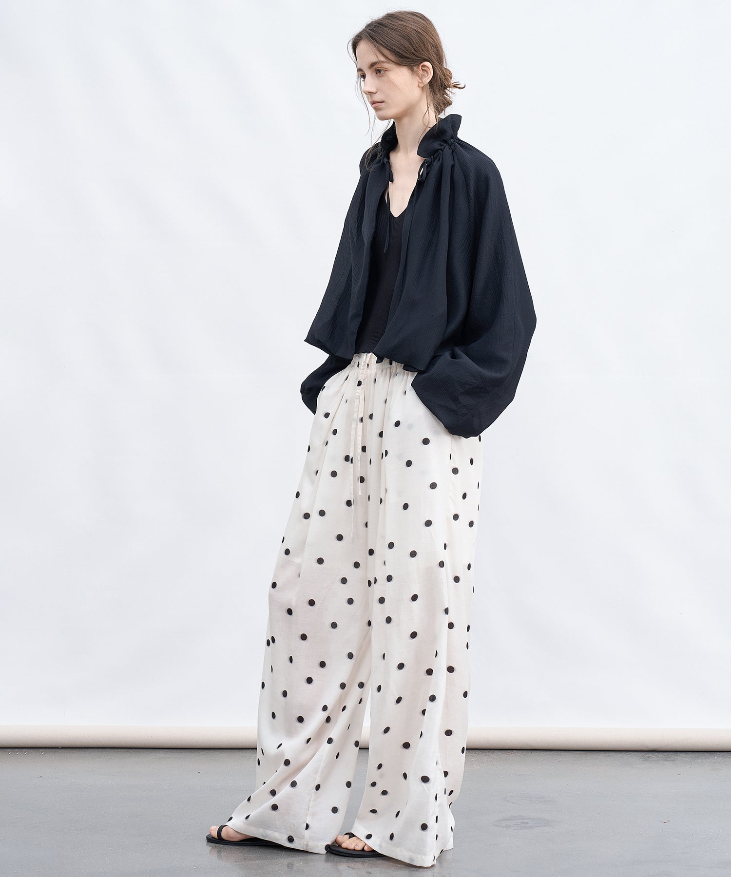 「6月上旬～中旬出荷」Polka Dot Wide Pants