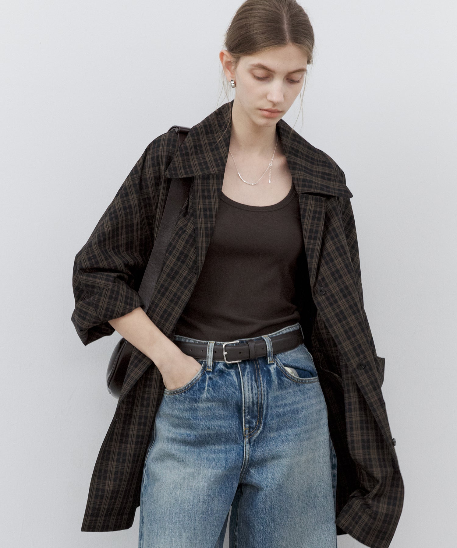 Stretch Ribbed U-Neck Tank Top